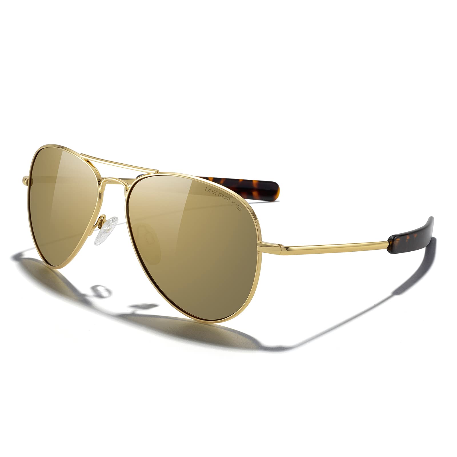 Classic Aviator Polarized Sunglasses Military Style Frame