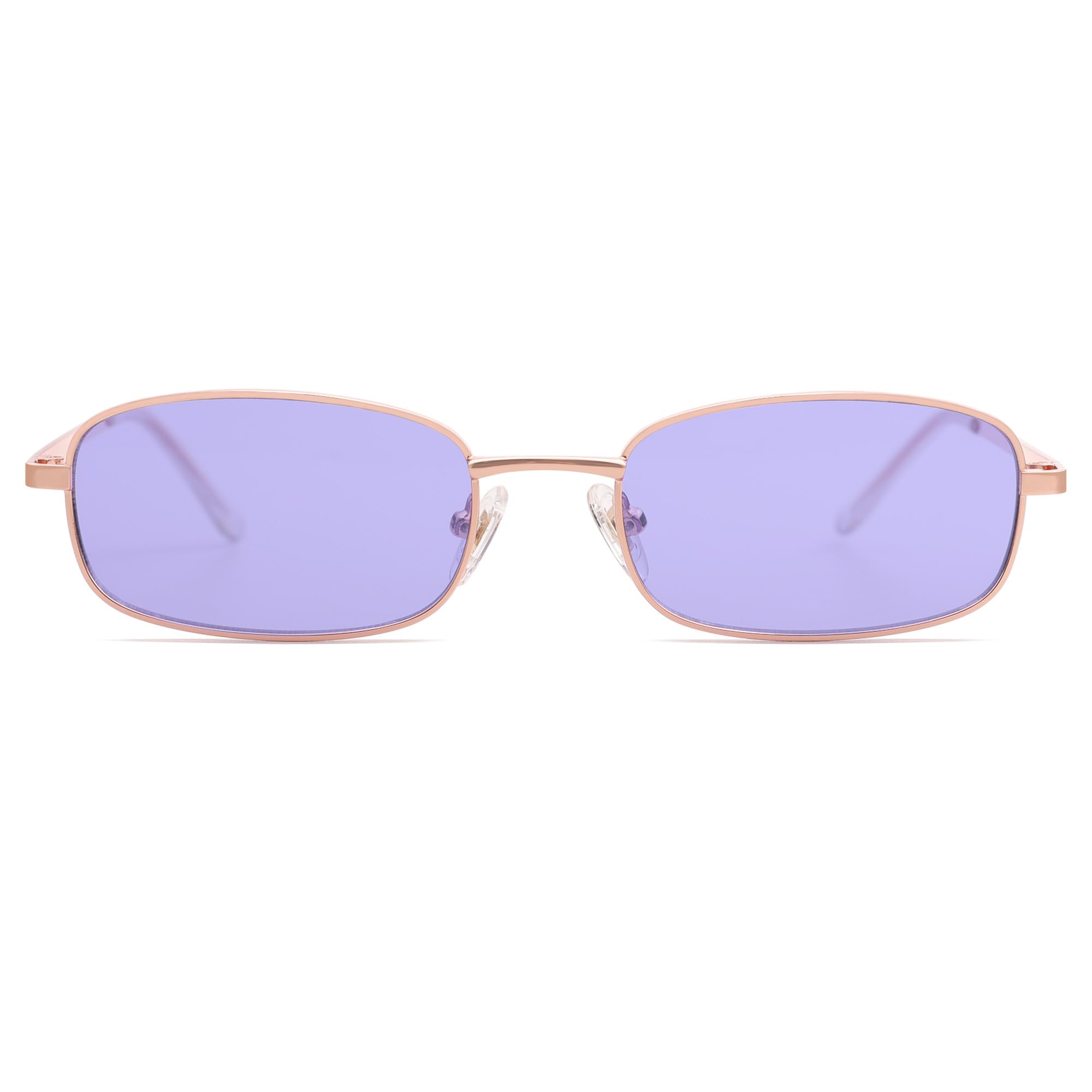 Y2K Retro Rectangle Sunglasses Narrow Thin Frame