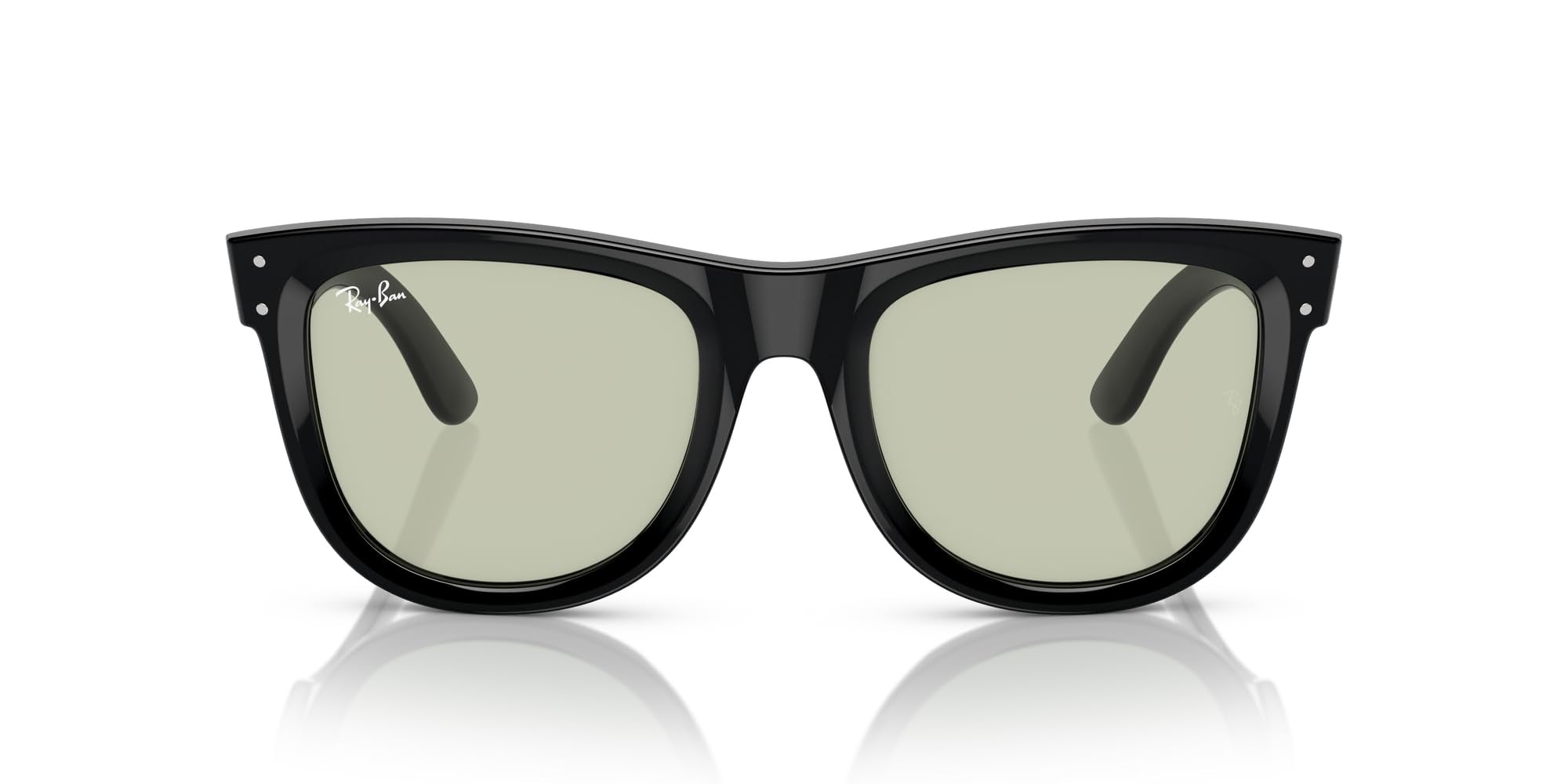 Square Wayfarer Sunglasses Low Bridge Fit UV Protection