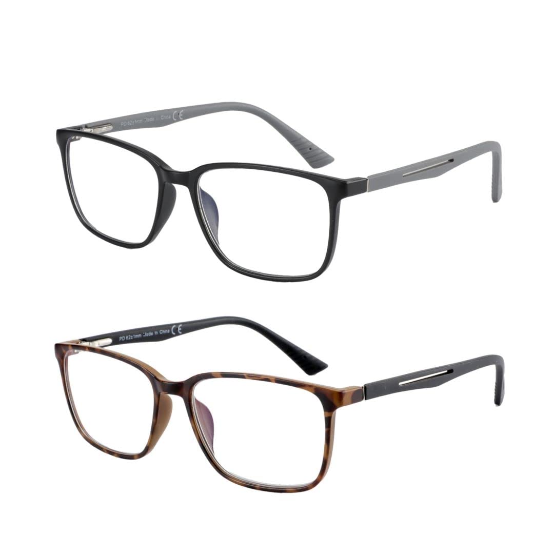 Square Blue Light Reading Glasses Anti-Glare Computer Use