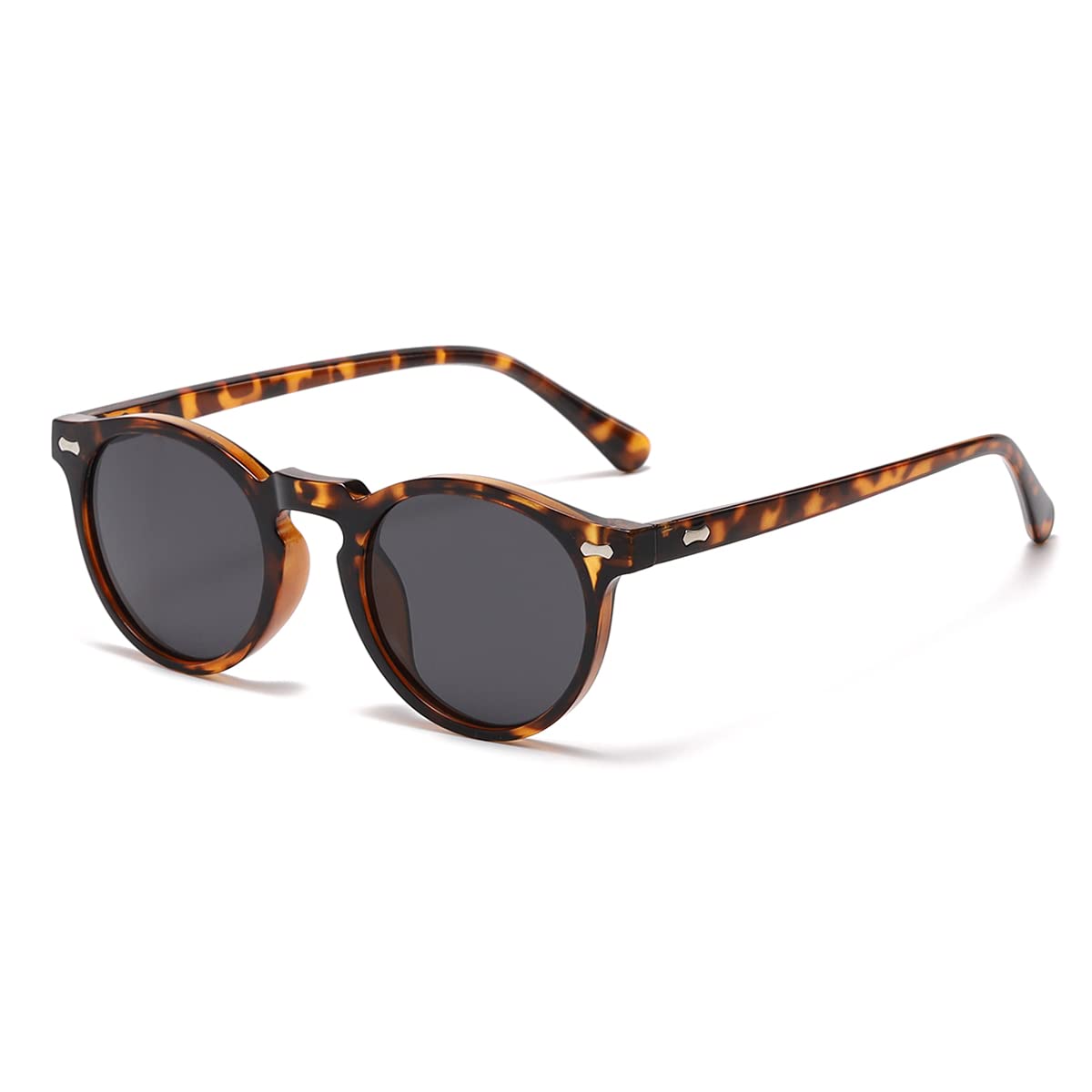 Vintage Round Polarized Sunglasses UV400 Acetate Frame