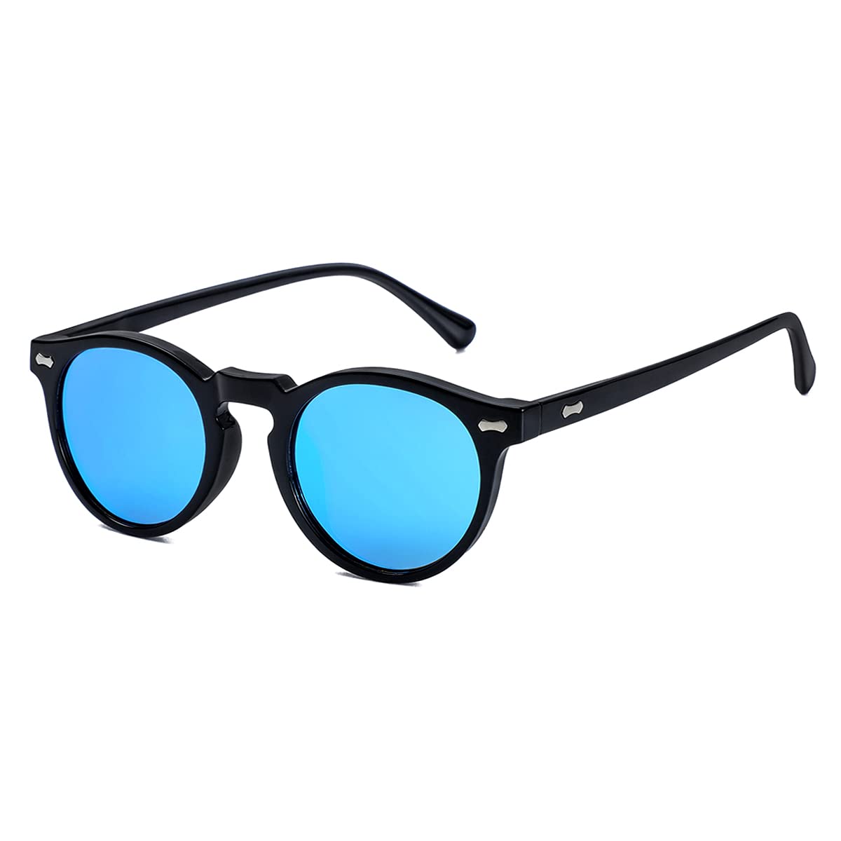 Vintage Round Polarized Sunglasses UV400 Acetate Frame