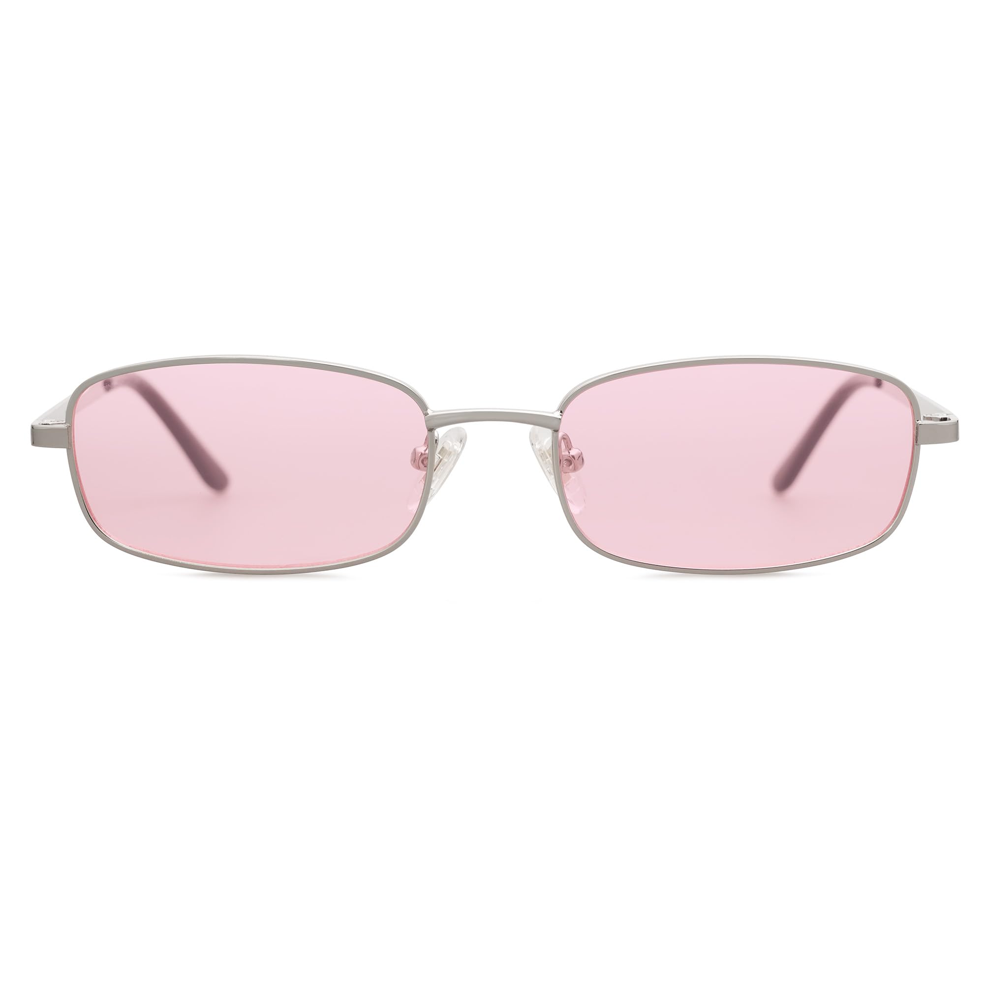 Y2K Retro Rectangle Sunglasses Narrow Thin Frame