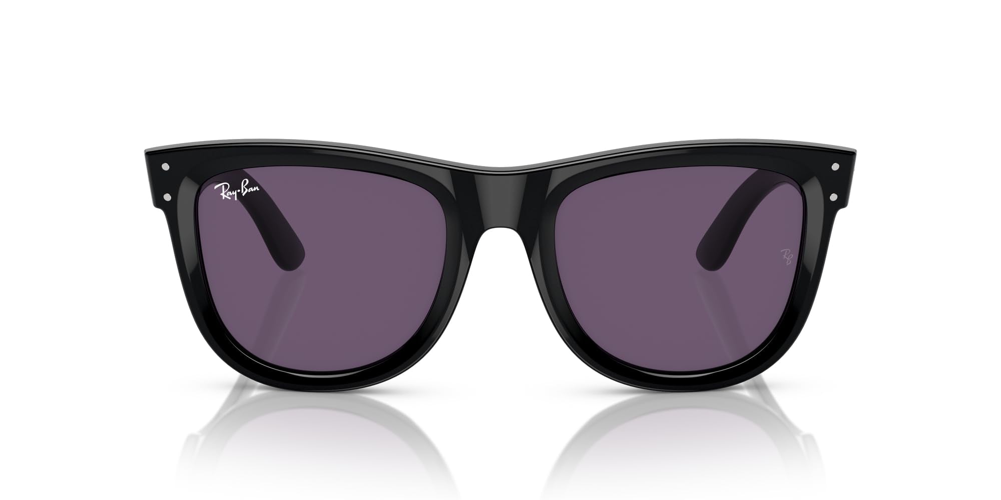 Square Wayfarer Sunglasses Low Bridge Fit UV Protection