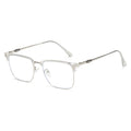 Retro Square Blue Light Glasses TR90 Metal Frame