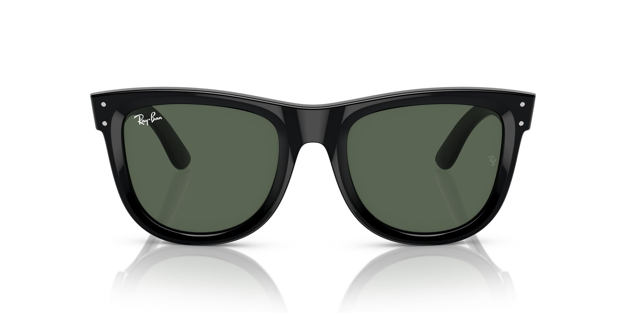 Square Wayfarer Sunglasses Low Bridge Fit UV Protection