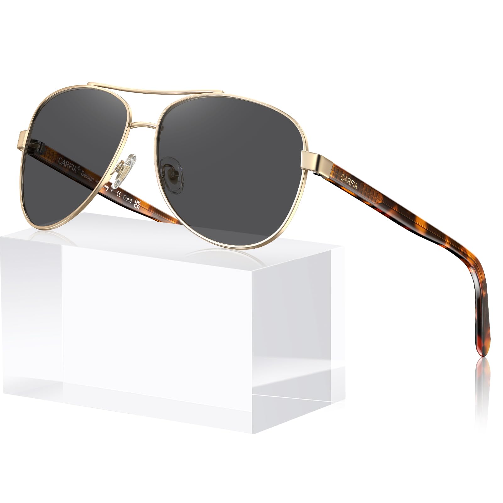 Polarized Sunglasses Acetate Arms Lightweight UV400 Frame