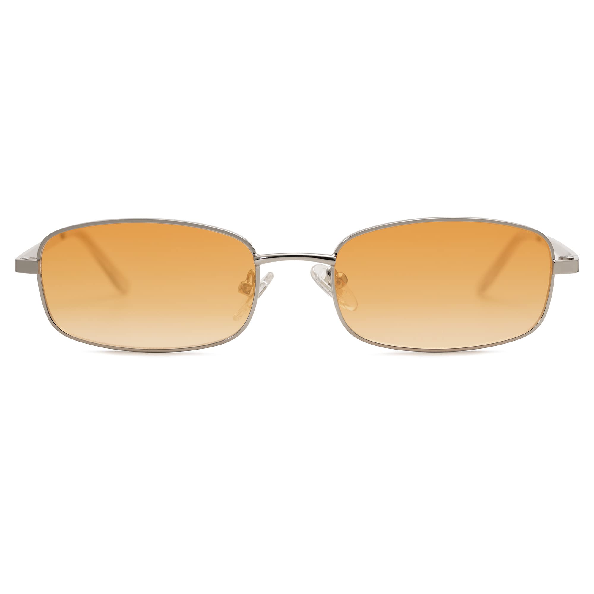 Y2K Retro Rectangle Sunglasses Narrow Thin Frame