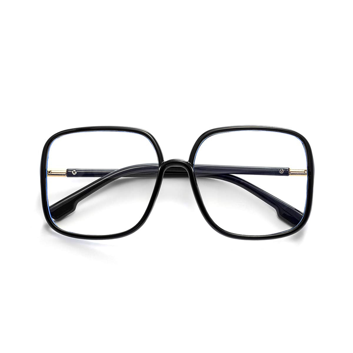 Oversized Square Blue Light Blocking Glasses Ultralight Frame