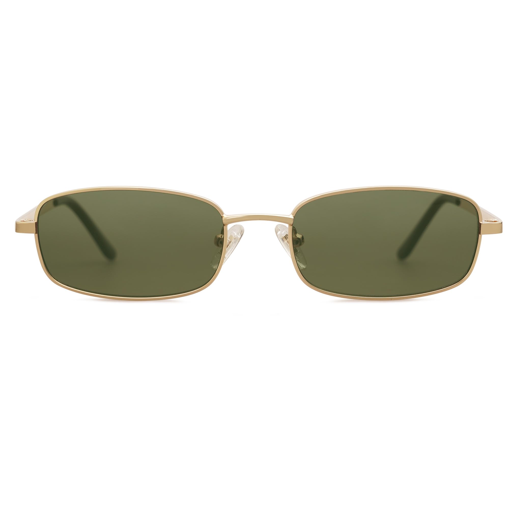 Y2K Retro Rectangle Sunglasses Narrow Thin Frame