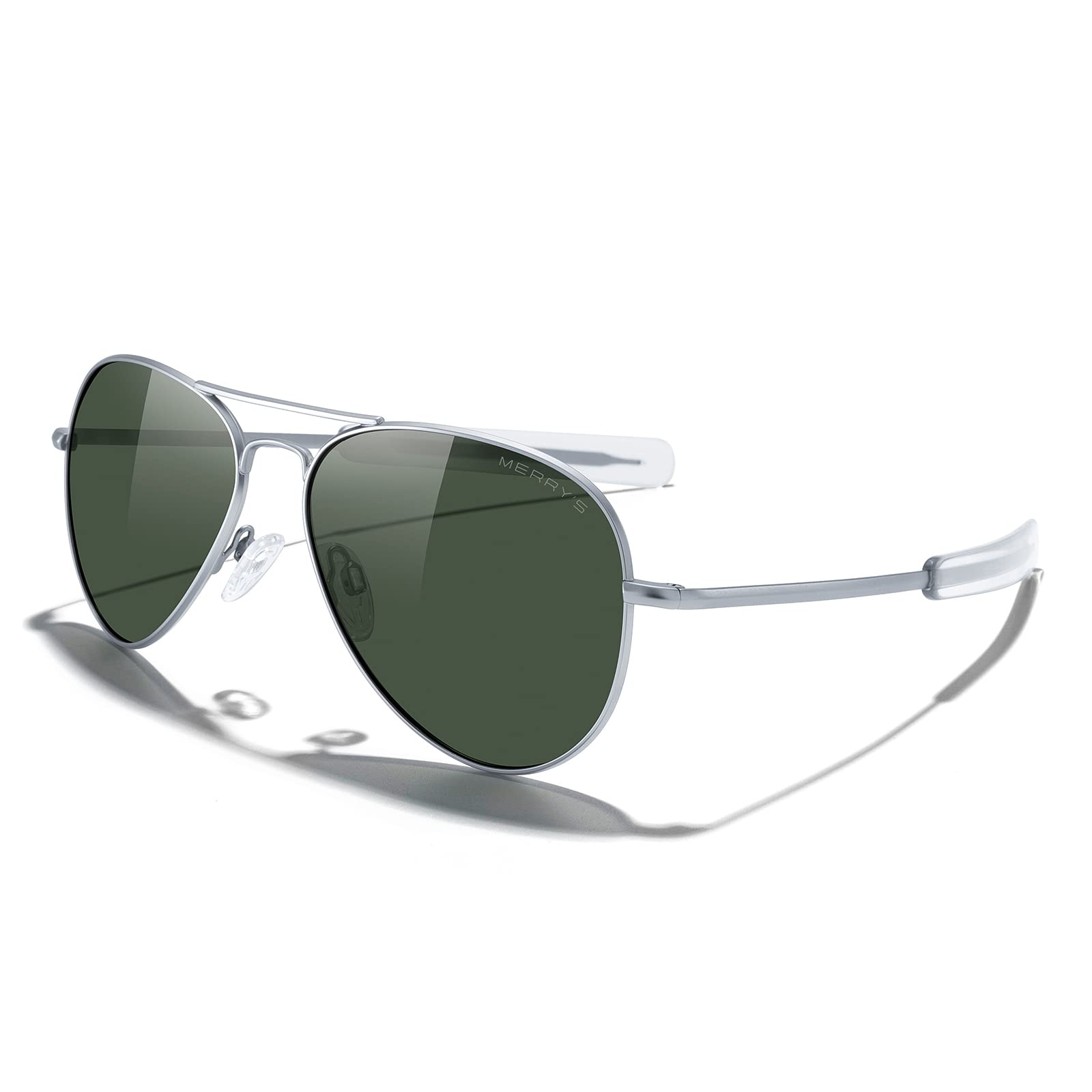 Classic Aviator Polarized Sunglasses Military Style Frame