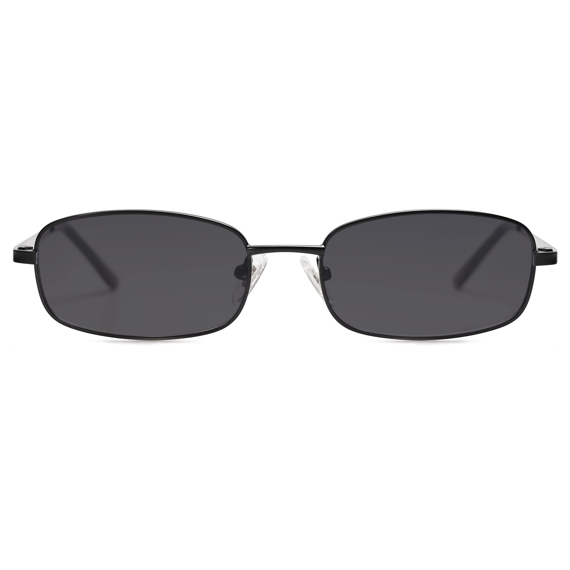 Y2K Retro Rectangle Sunglasses Narrow Thin Frame