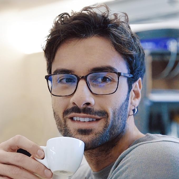 Square Blue Light Reading Glasses Anti-Glare Computer Use