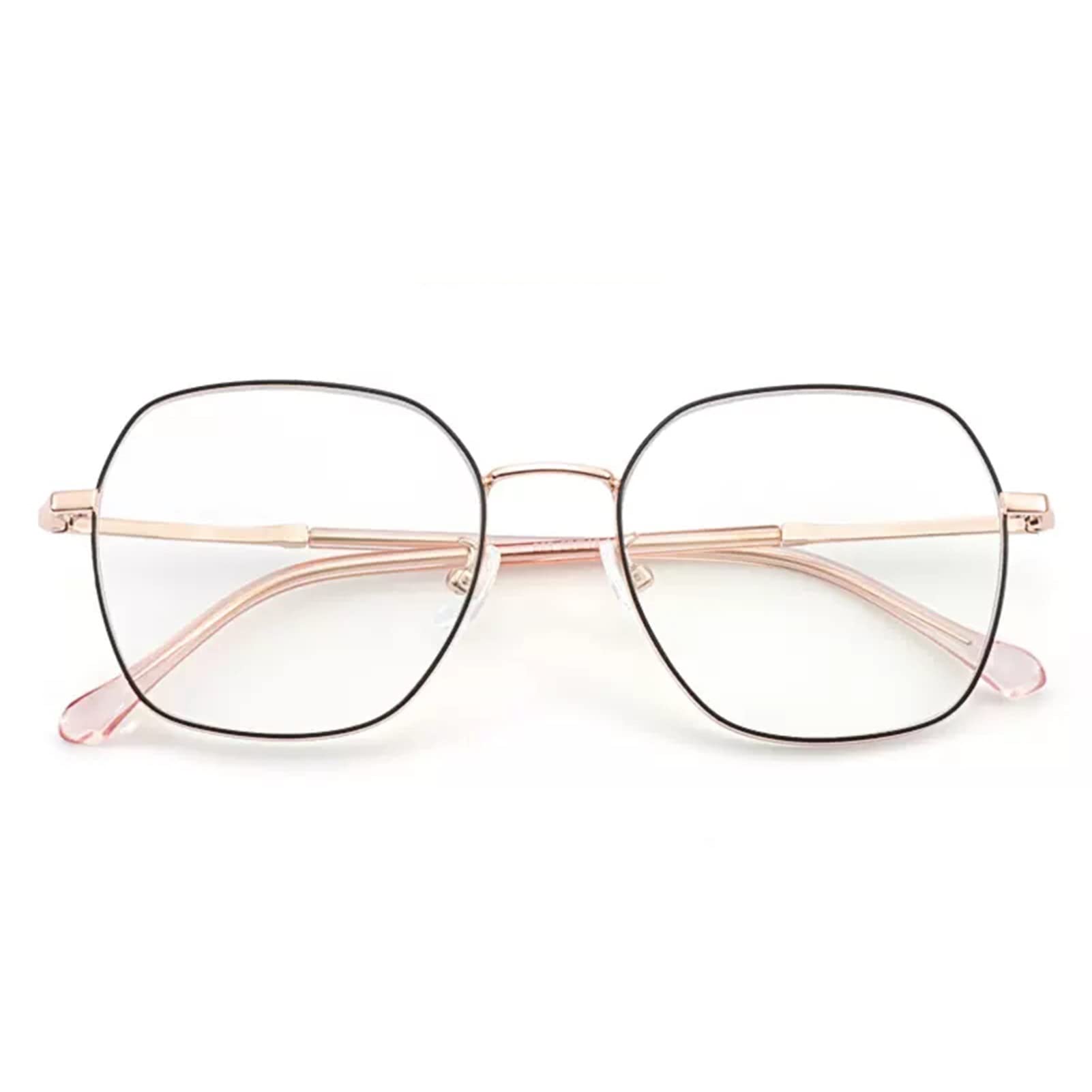 Oversized Blue Light Reading Glasses Metal Frame