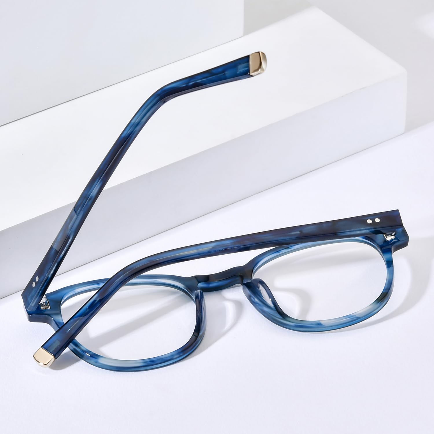 Classic Round Acetate Glasses Frame Vintage Unisex