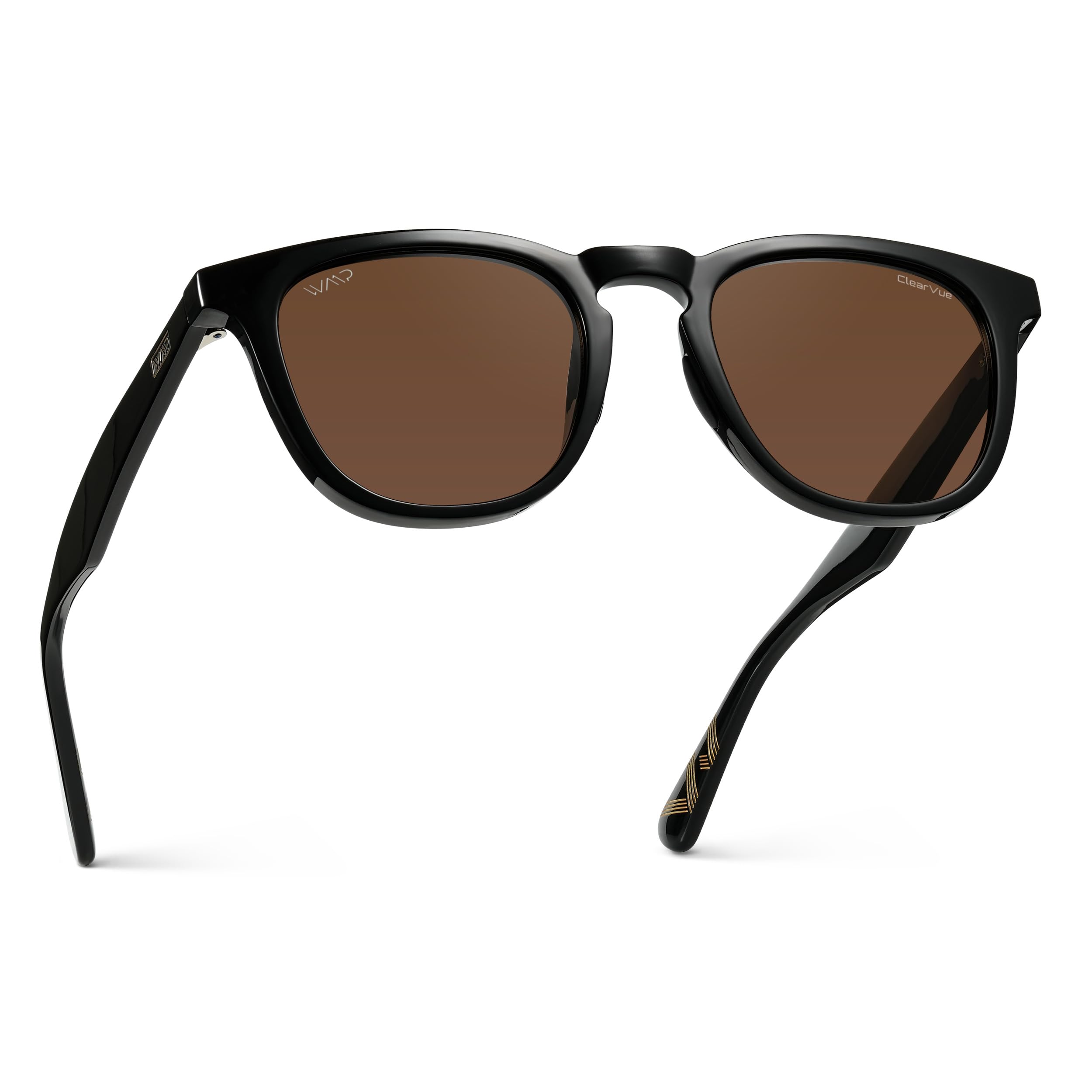 Polarized Sport Sunglasses Round Frame Anti Reflective Lens