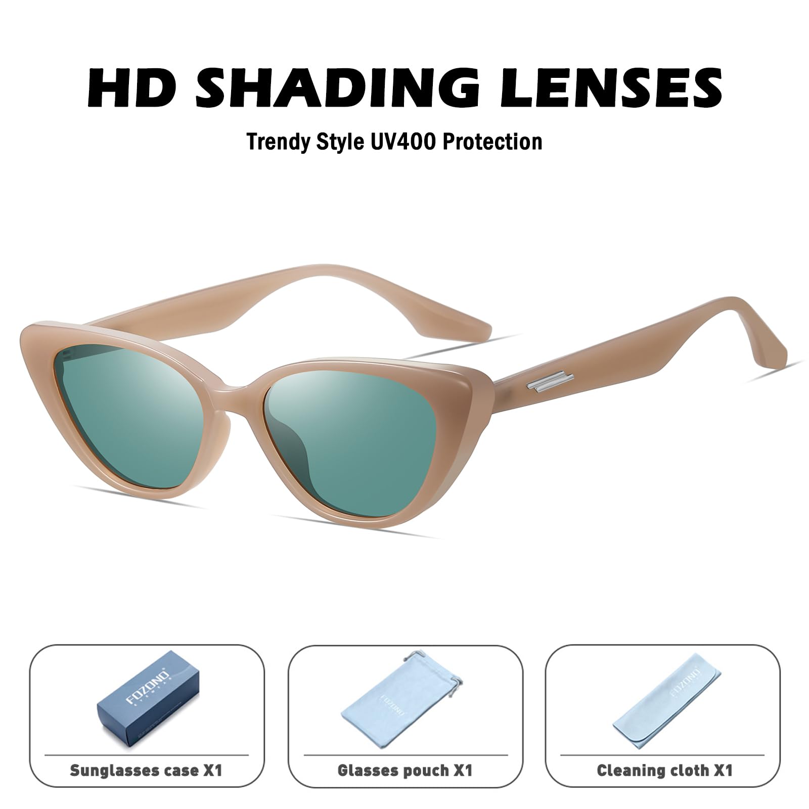 Retro Narrow Cat Eye Sunglasses Small Frame UV400 Protection