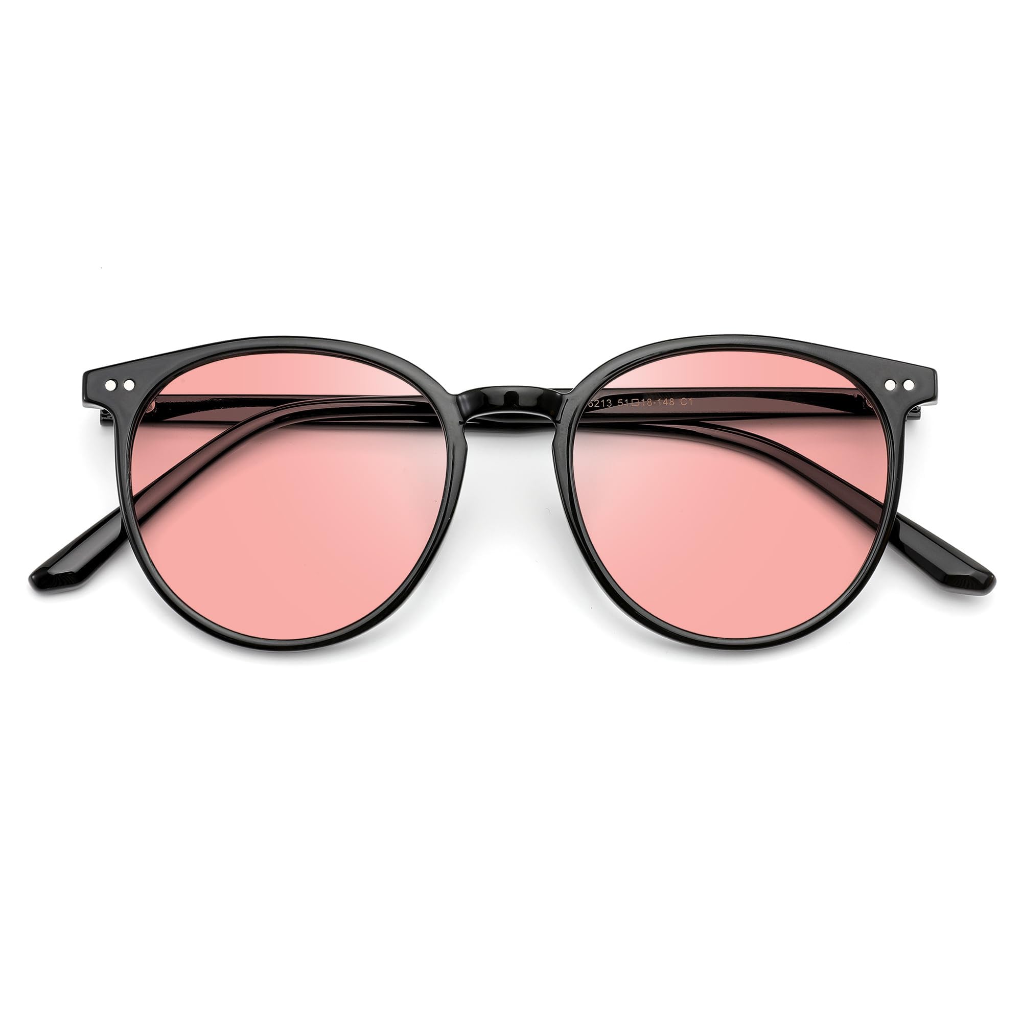 Round Blue Light Blocking Glasses Anti Eyestrain Computer Use