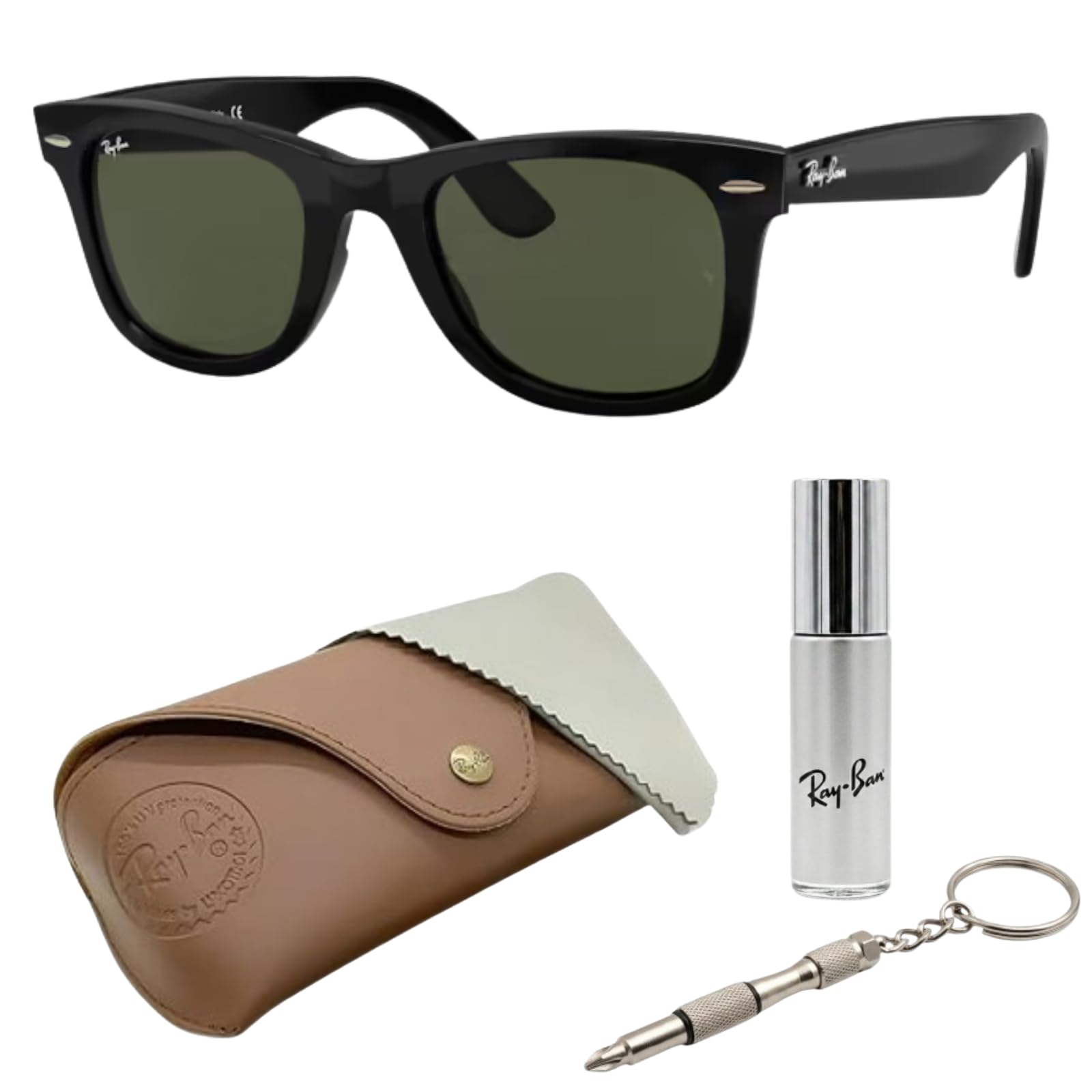 Square Wayfarer Style Sunglasses UV Protection Classic Frame