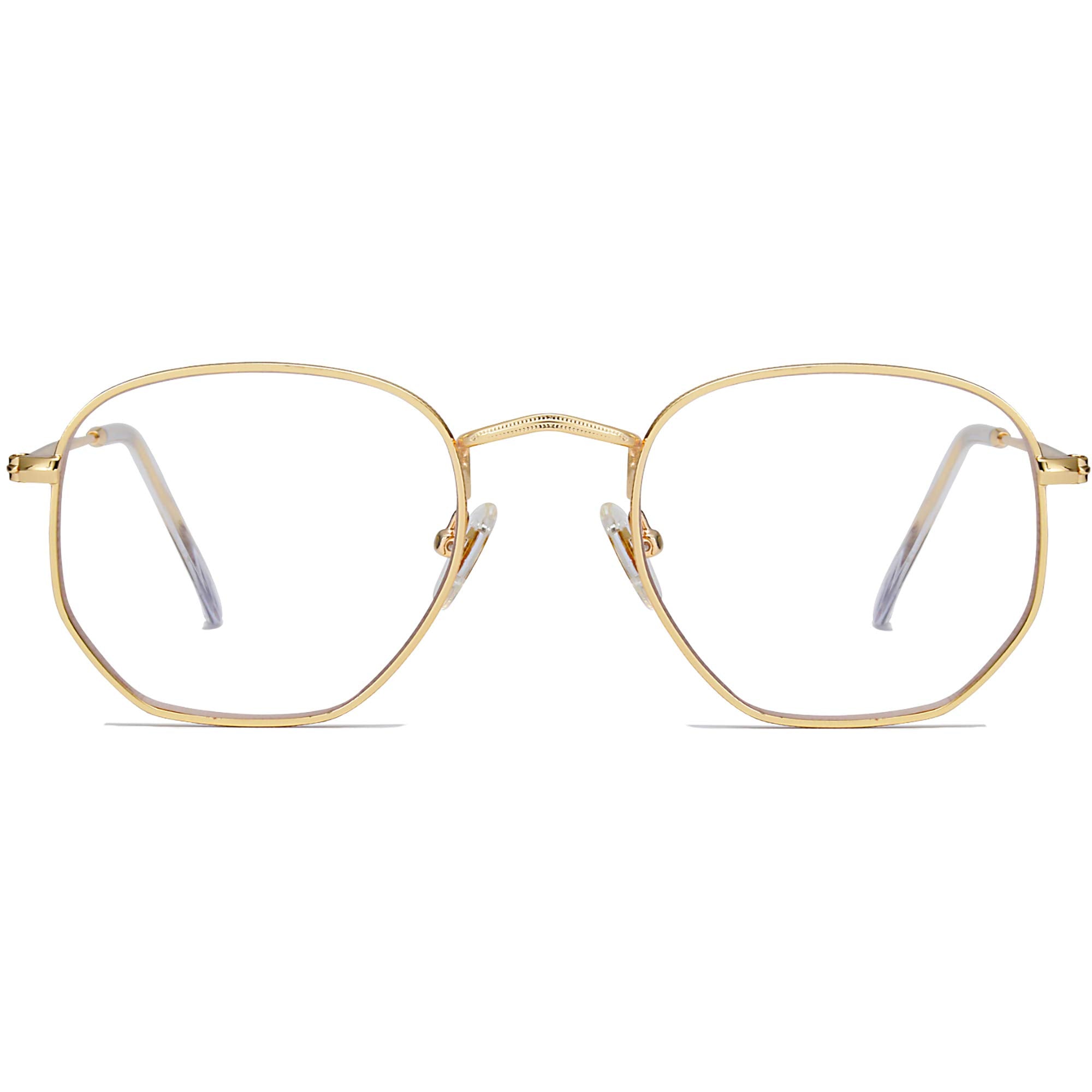 Small Hexagon Blue Light Blocking Glasses Anti Blue Ray Frame