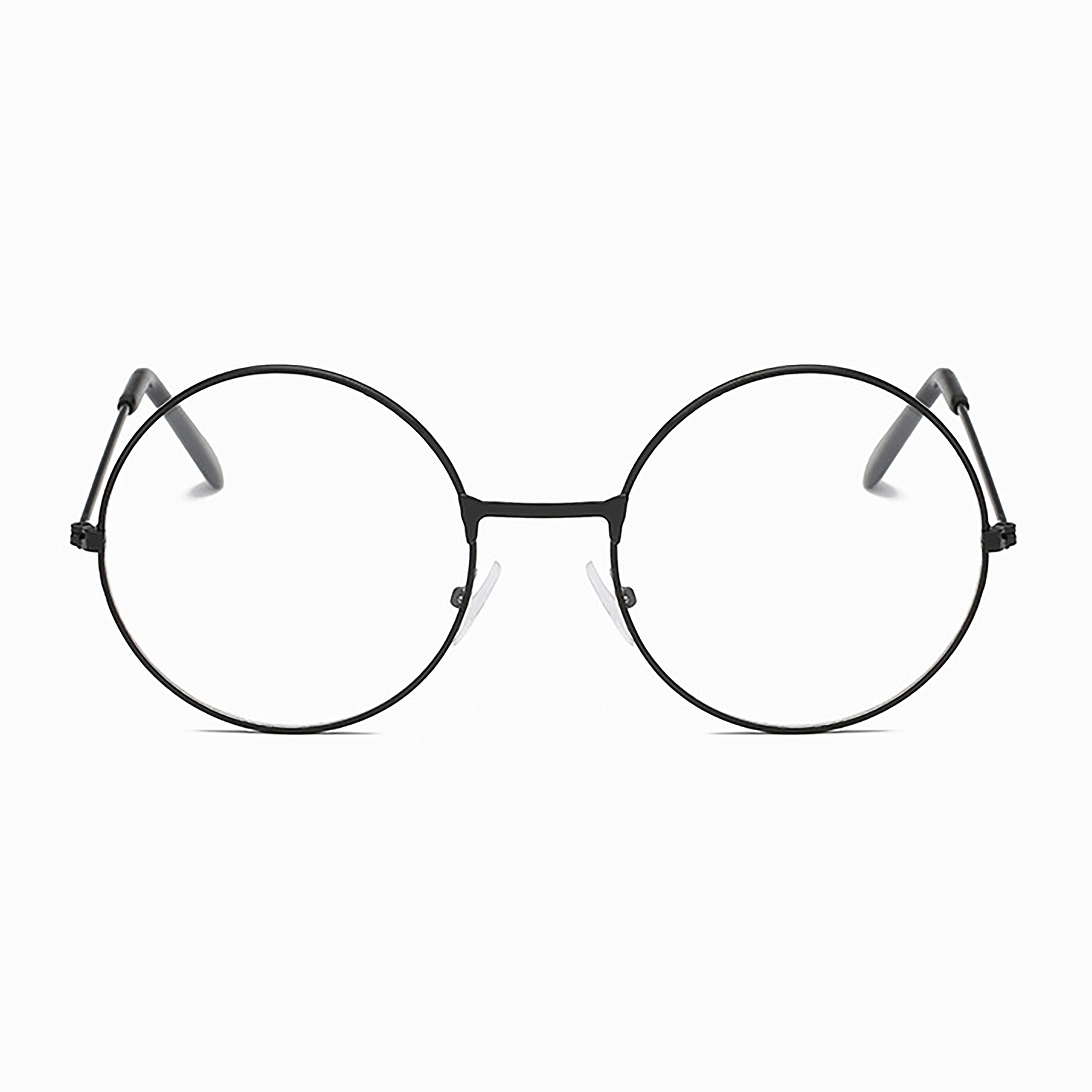 Classic Round Glasses Clear Lens Metal Frame Non Prescription