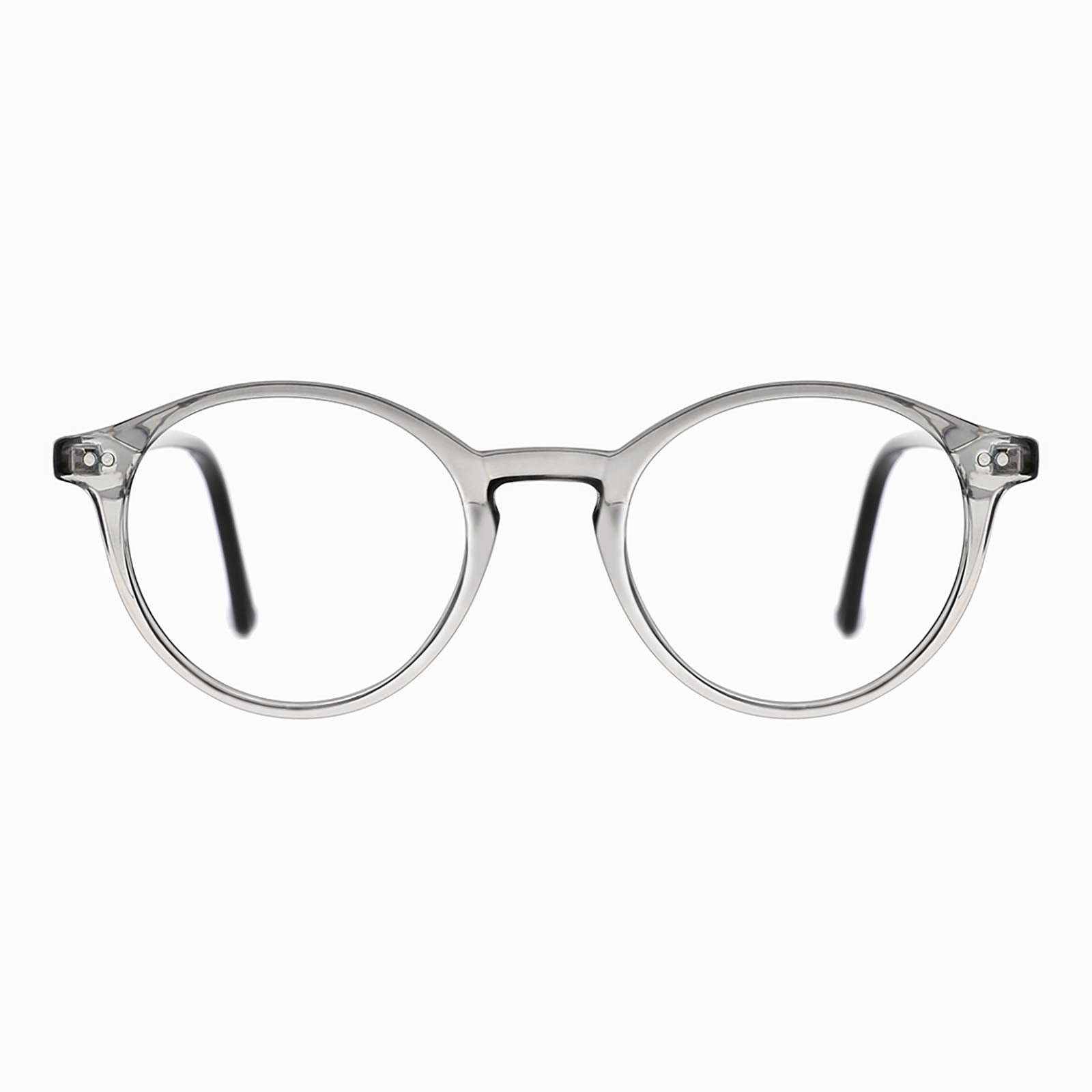 Vintage Round Blue Light Blocking Glasses Thick Rim Frame
