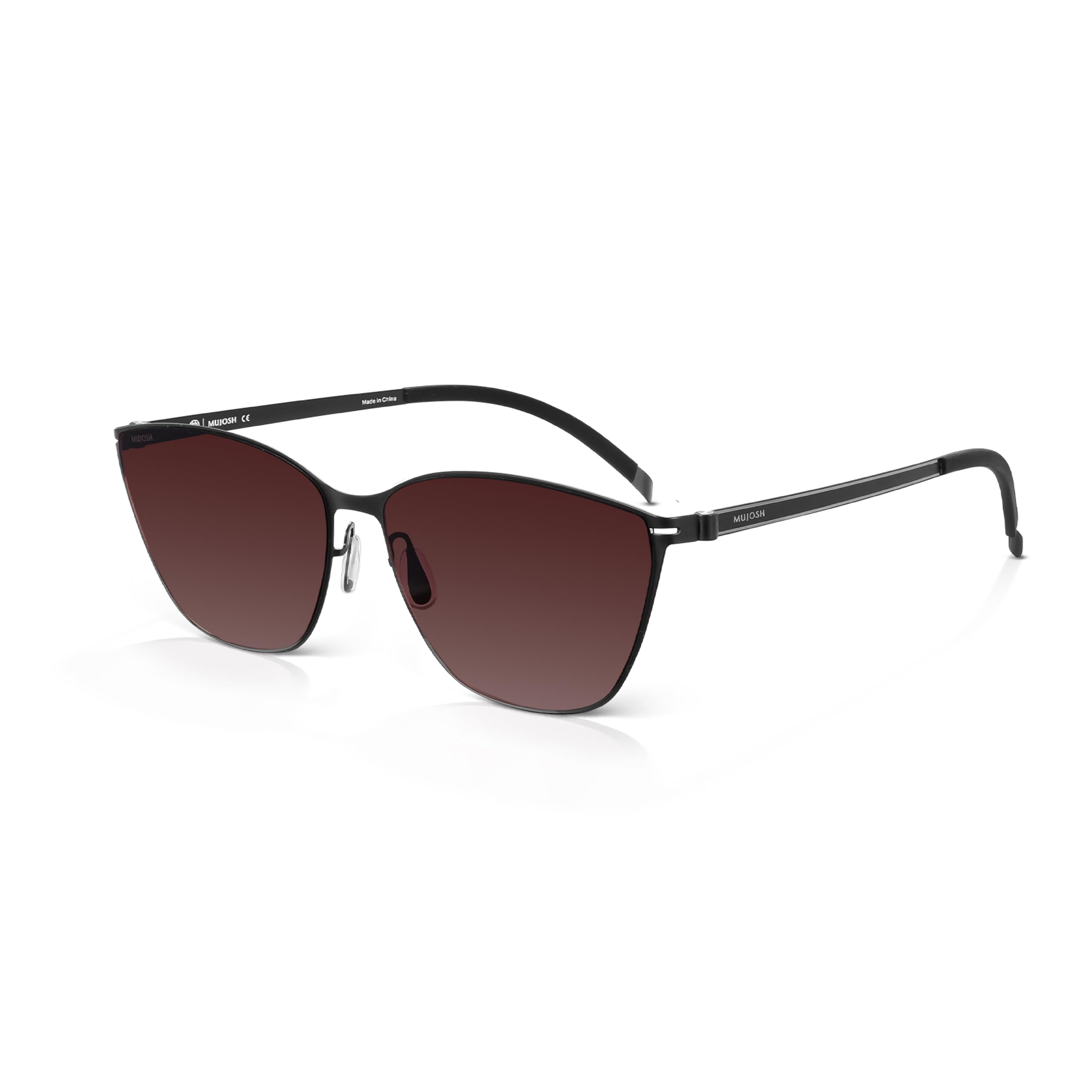 Oversized Square Sunglasses Retro Flat Lens UV Protection