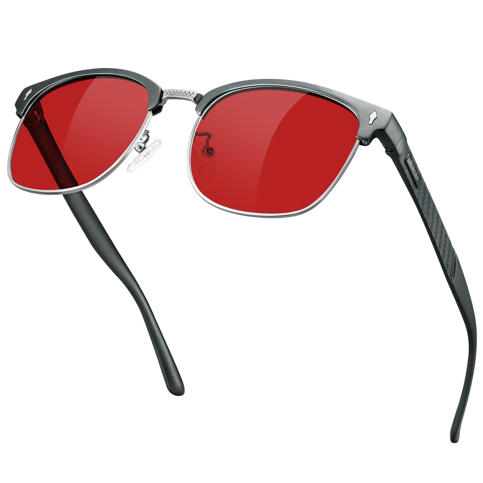 Blue Light Blocking Glasses Al-Mg Metal Frame Clear Lens