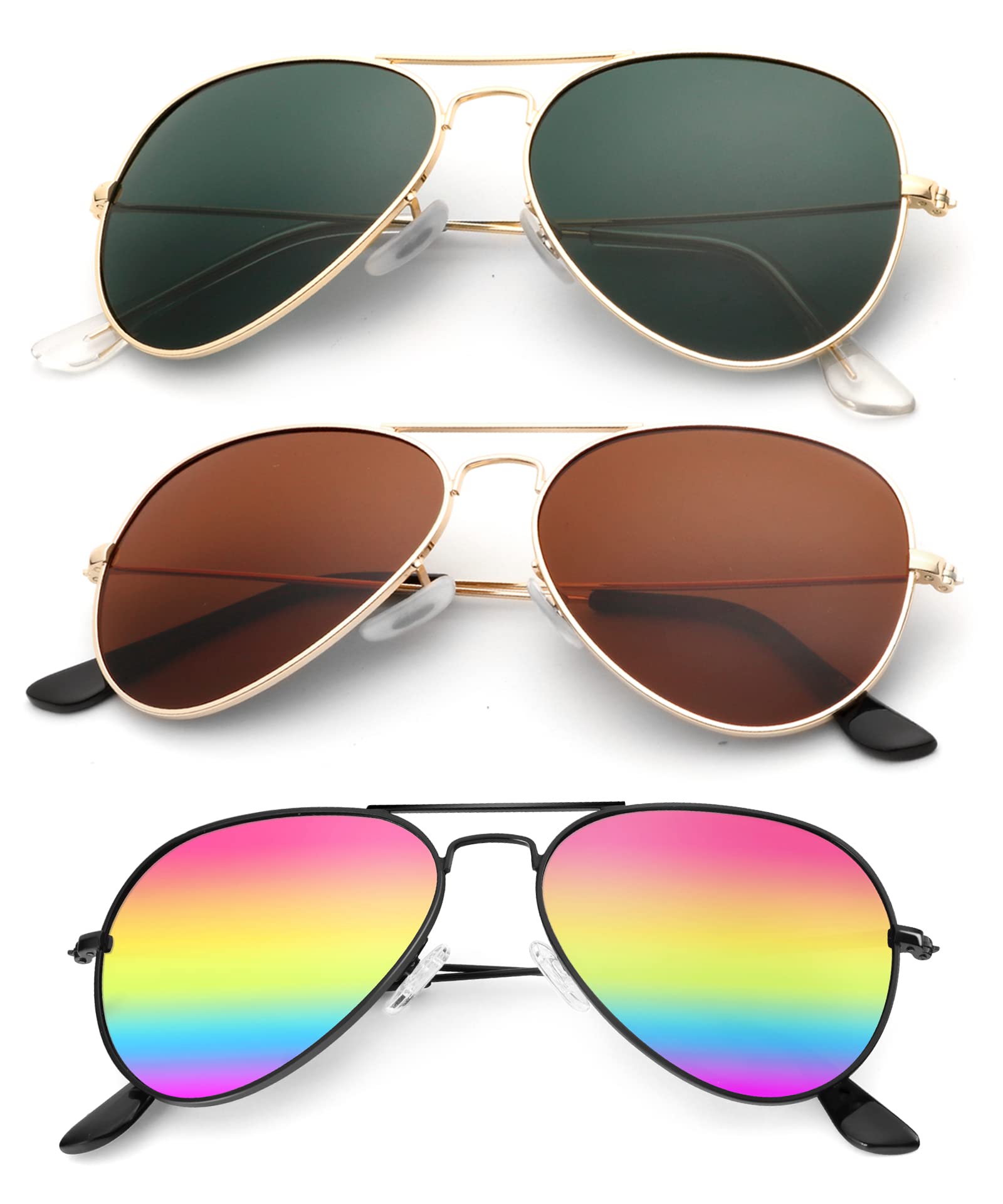 Classic Aviator Polarized Sunglasses UV Protection Frame