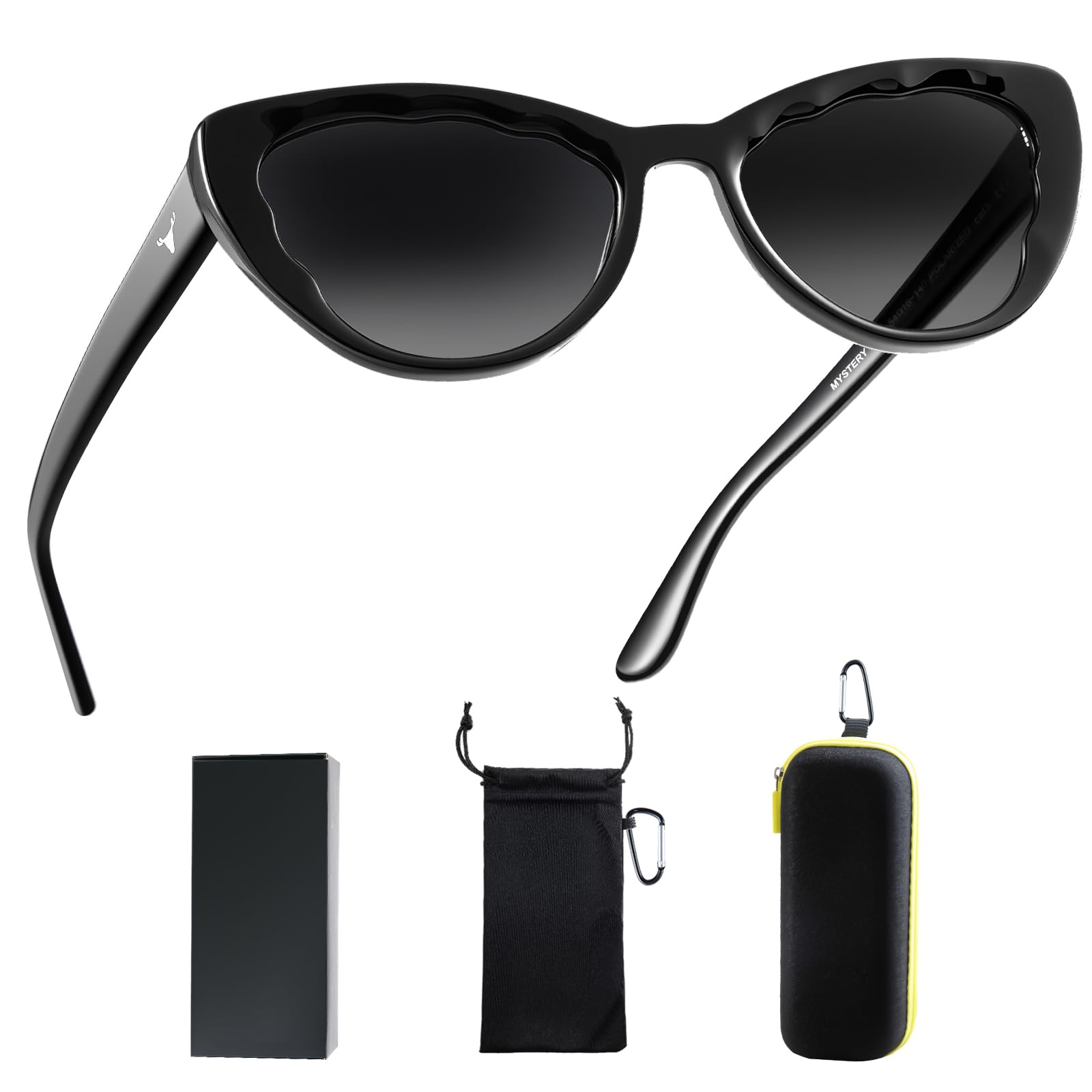 Retro Cat Eye Sunglasses Gradient Frame UV400 Protection