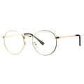 Classic Round Metal Glasses Clear Lens Unisex Frame