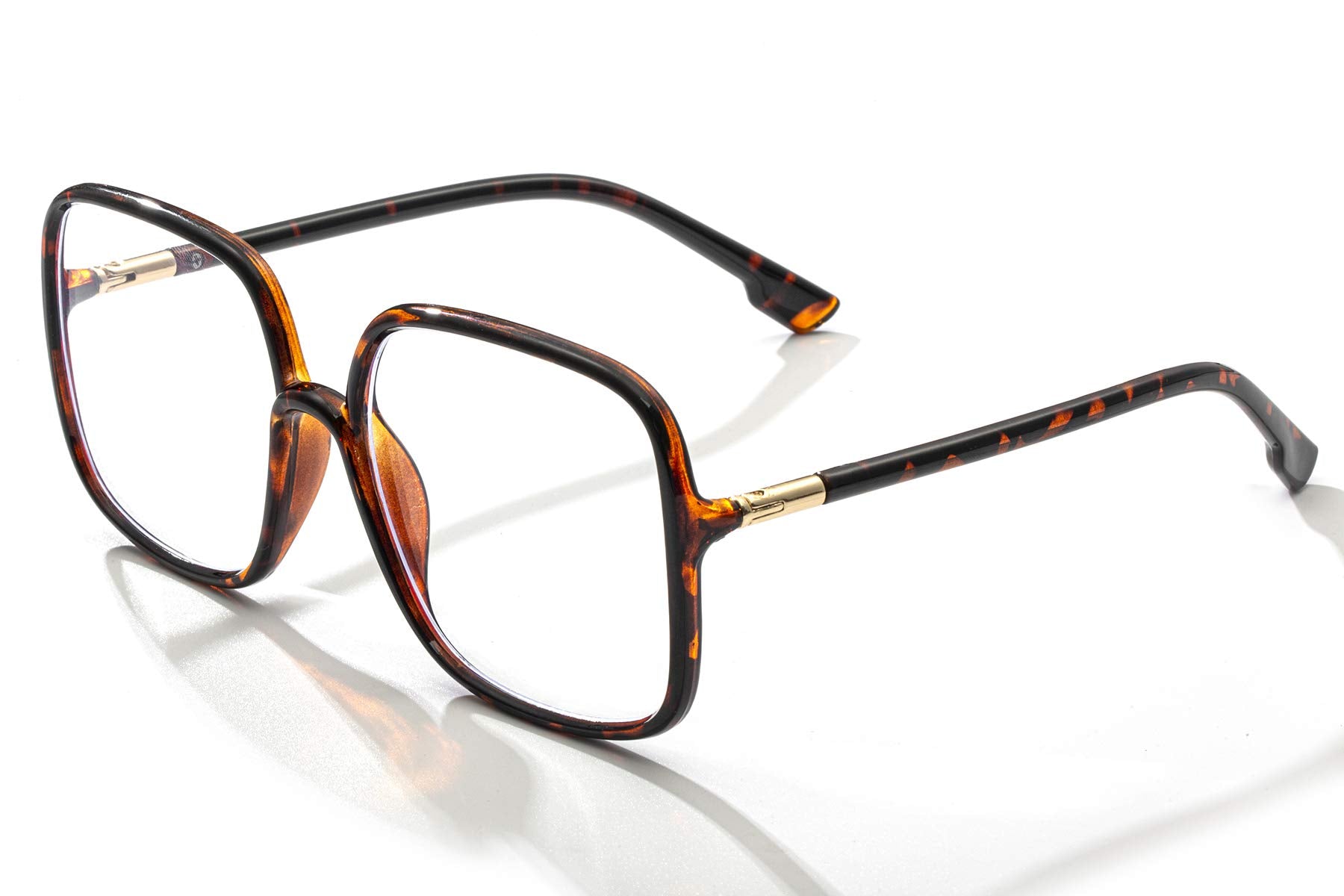 Oversized Square Blue Light Blocking Glasses Ultralight Frame