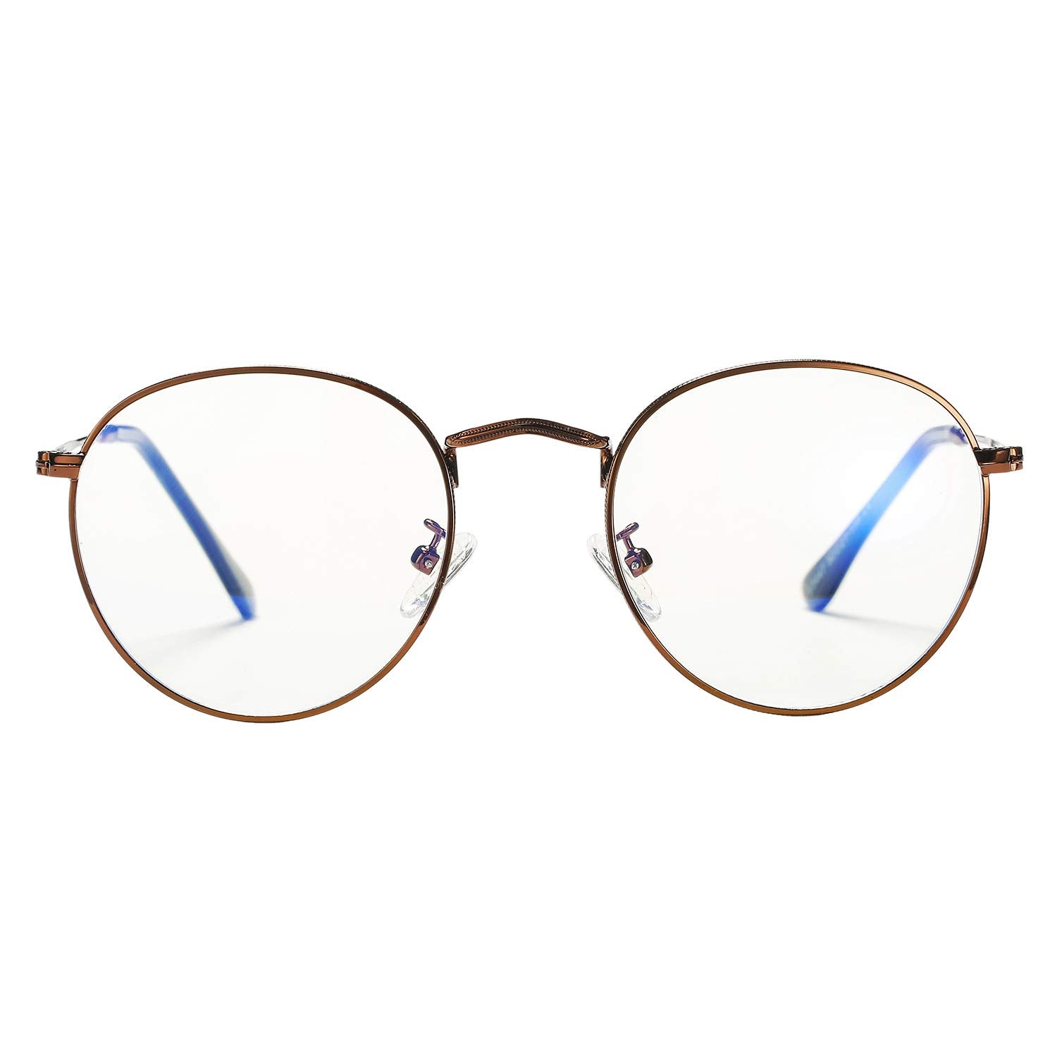 Classic Round Metal Glasses Clear Lens Unisex Frame
