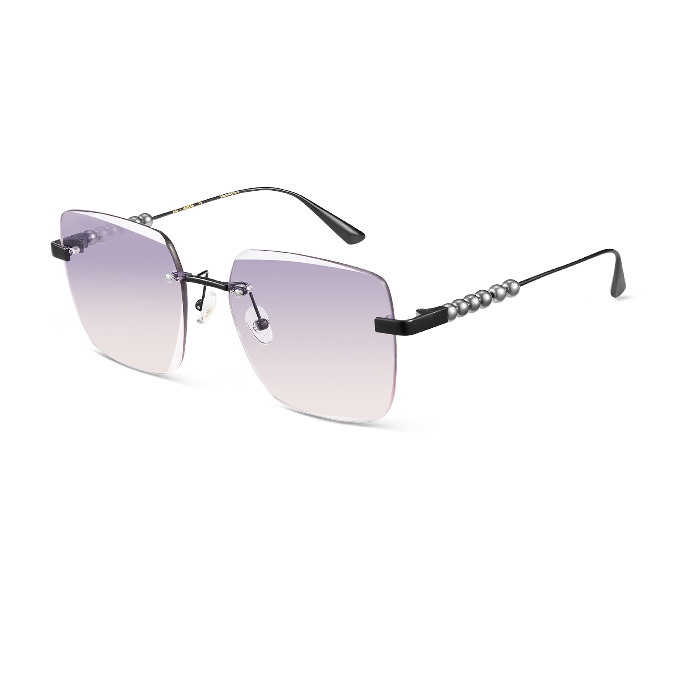 Oversized Square Sunglasses Retro Flat Lens UV Protection