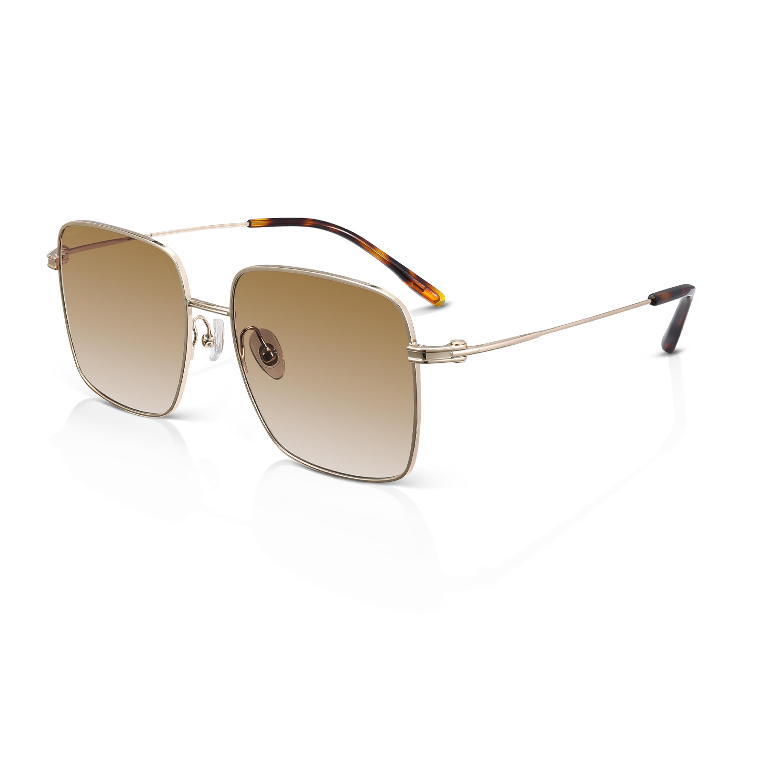 Oversized Square Sunglasses Retro Flat Lens UV Protection