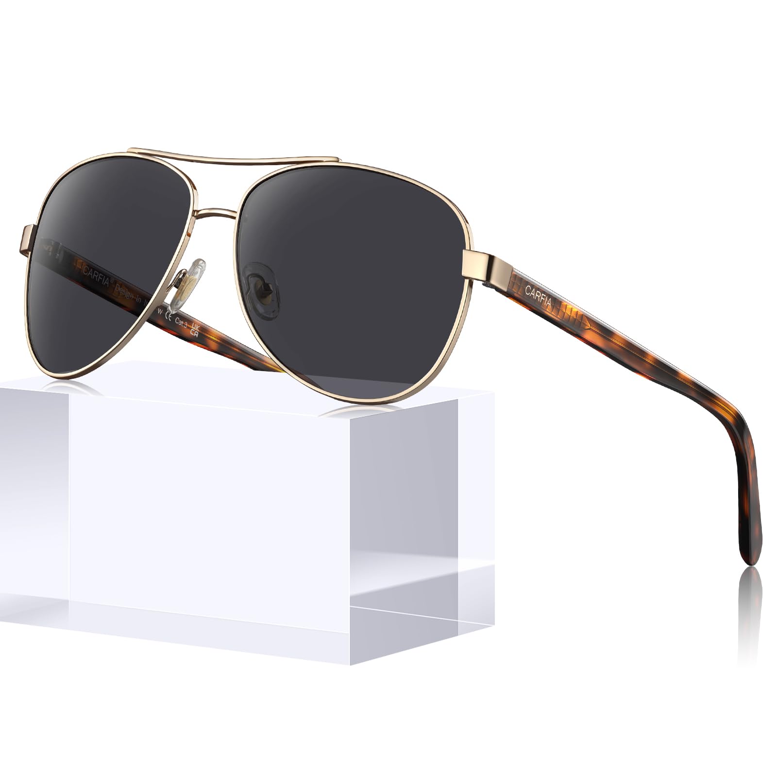 Polarized Sunglasses Acetate Arms Lightweight UV400 Frame