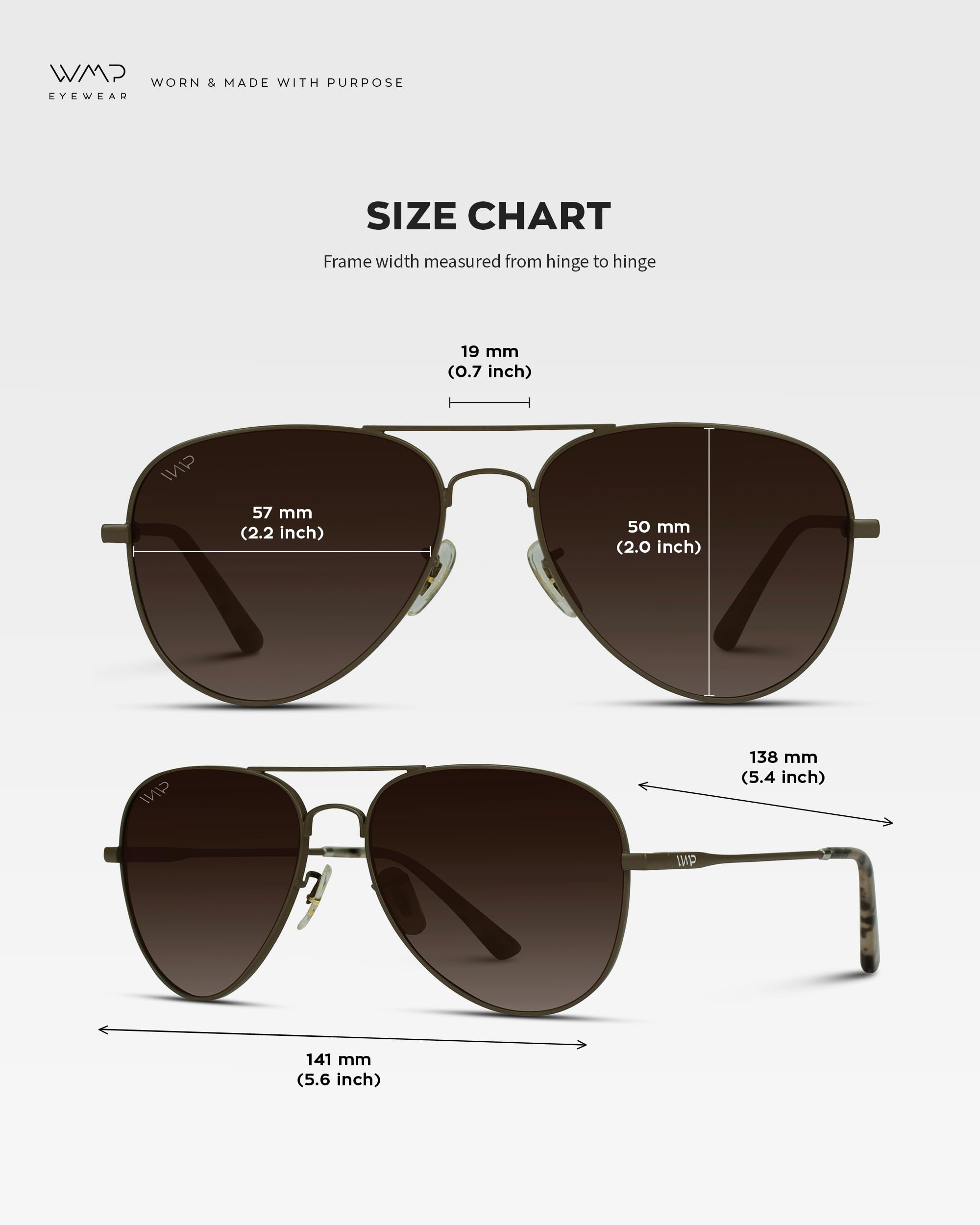 WearMe Pro - Polarized Pilot Style Classic Aviator Sunglasses