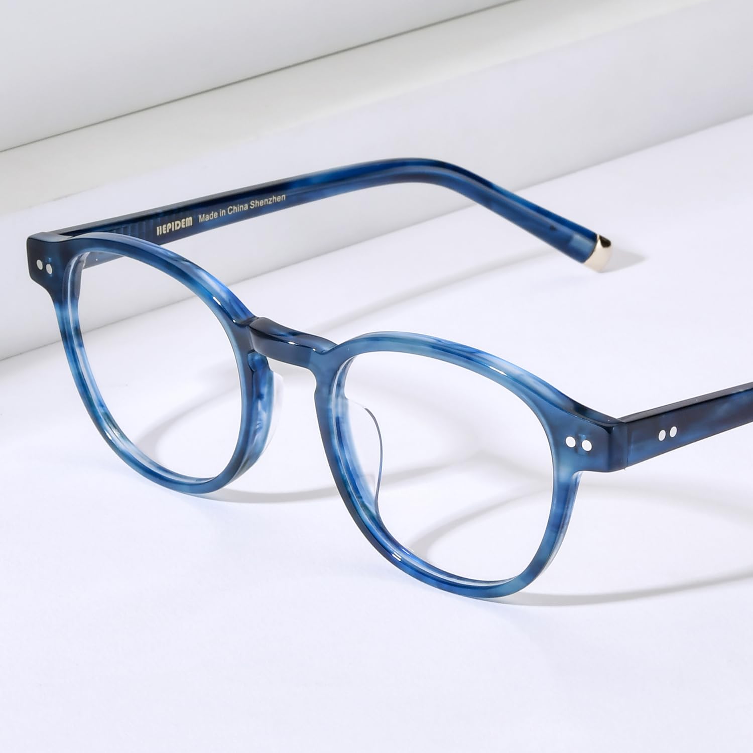 Classic Round Acetate Glasses Frame Vintage Unisex