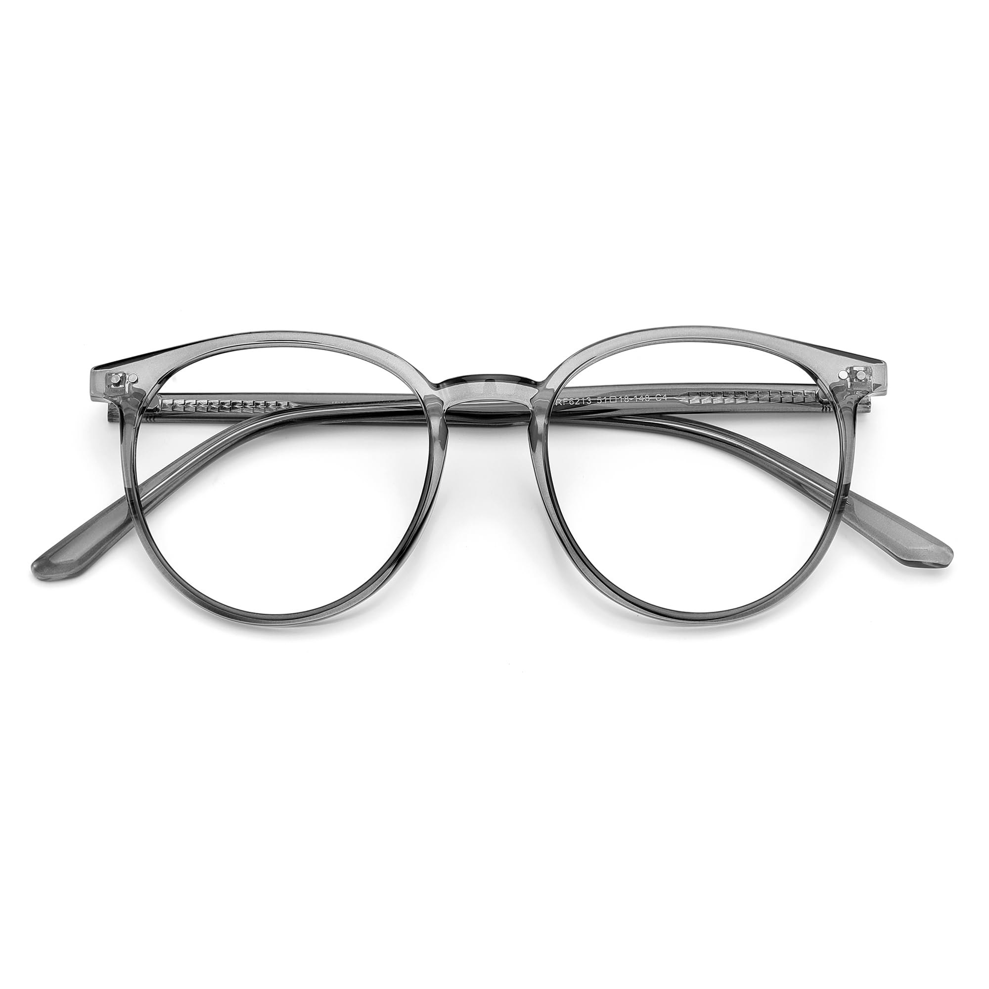 Round Blue Light Blocking Glasses Anti Eyestrain Computer Use