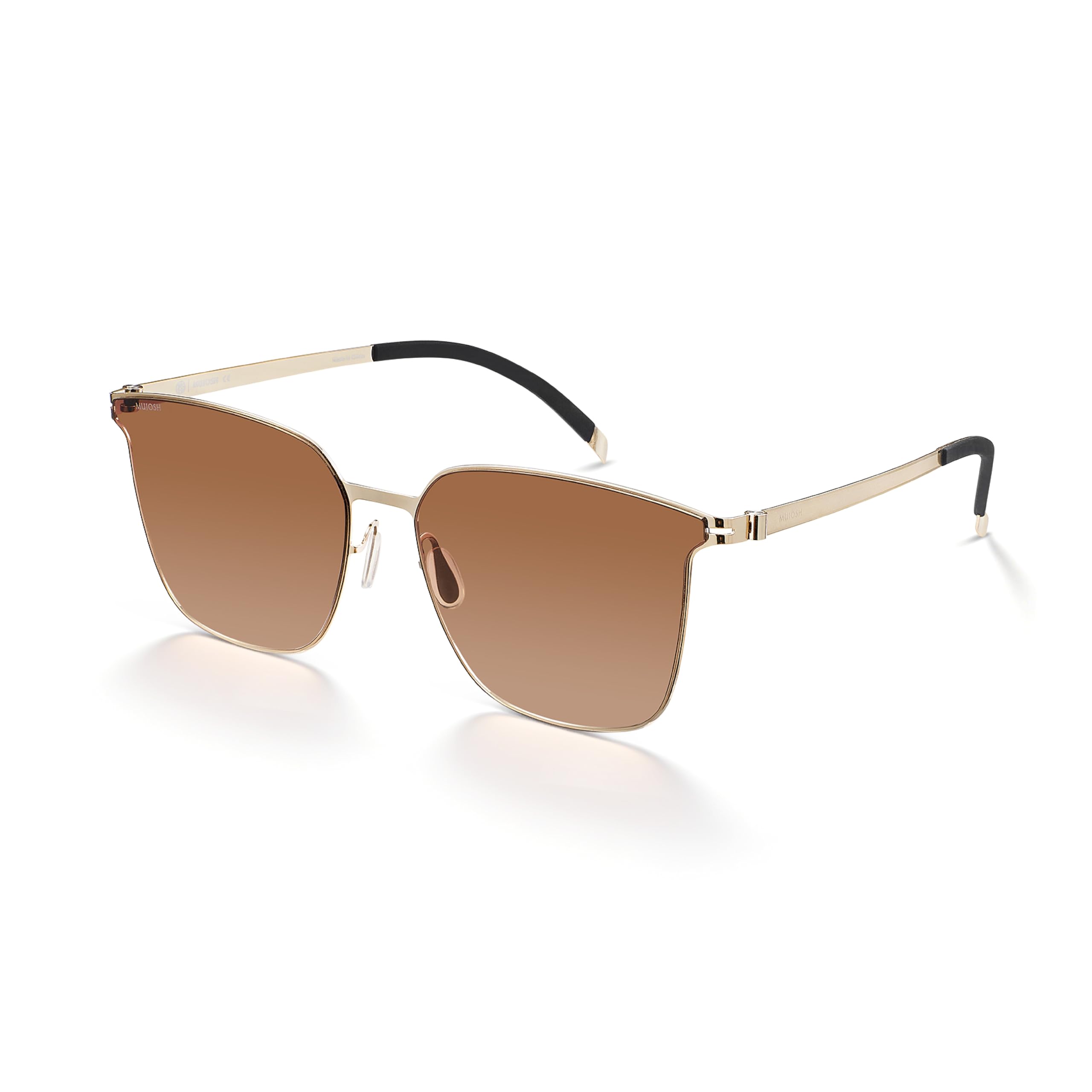 Oversized Square Sunglasses Retro Flat Lens UV Protection