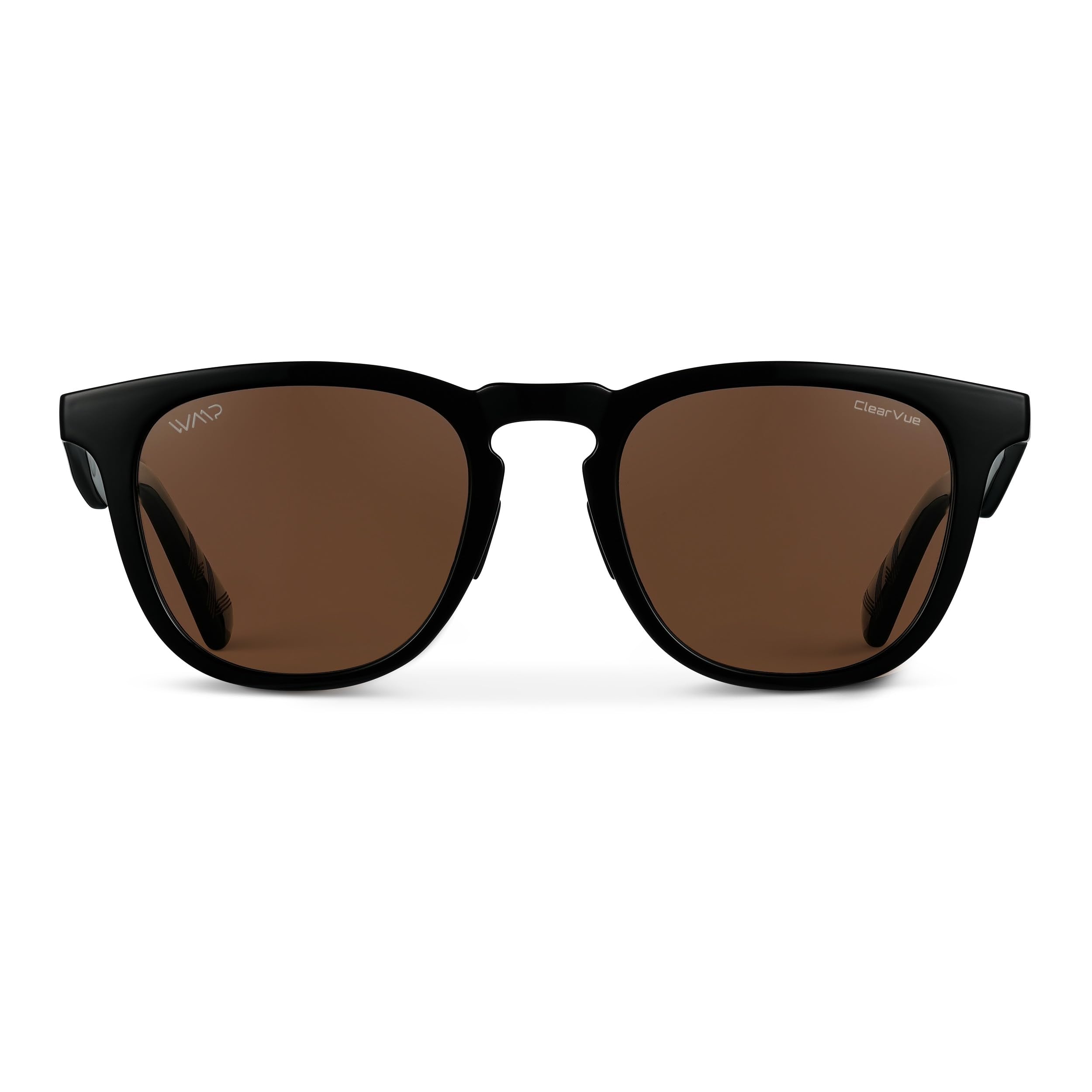 Polarized Sport Sunglasses Round Frame Anti Reflective Lens