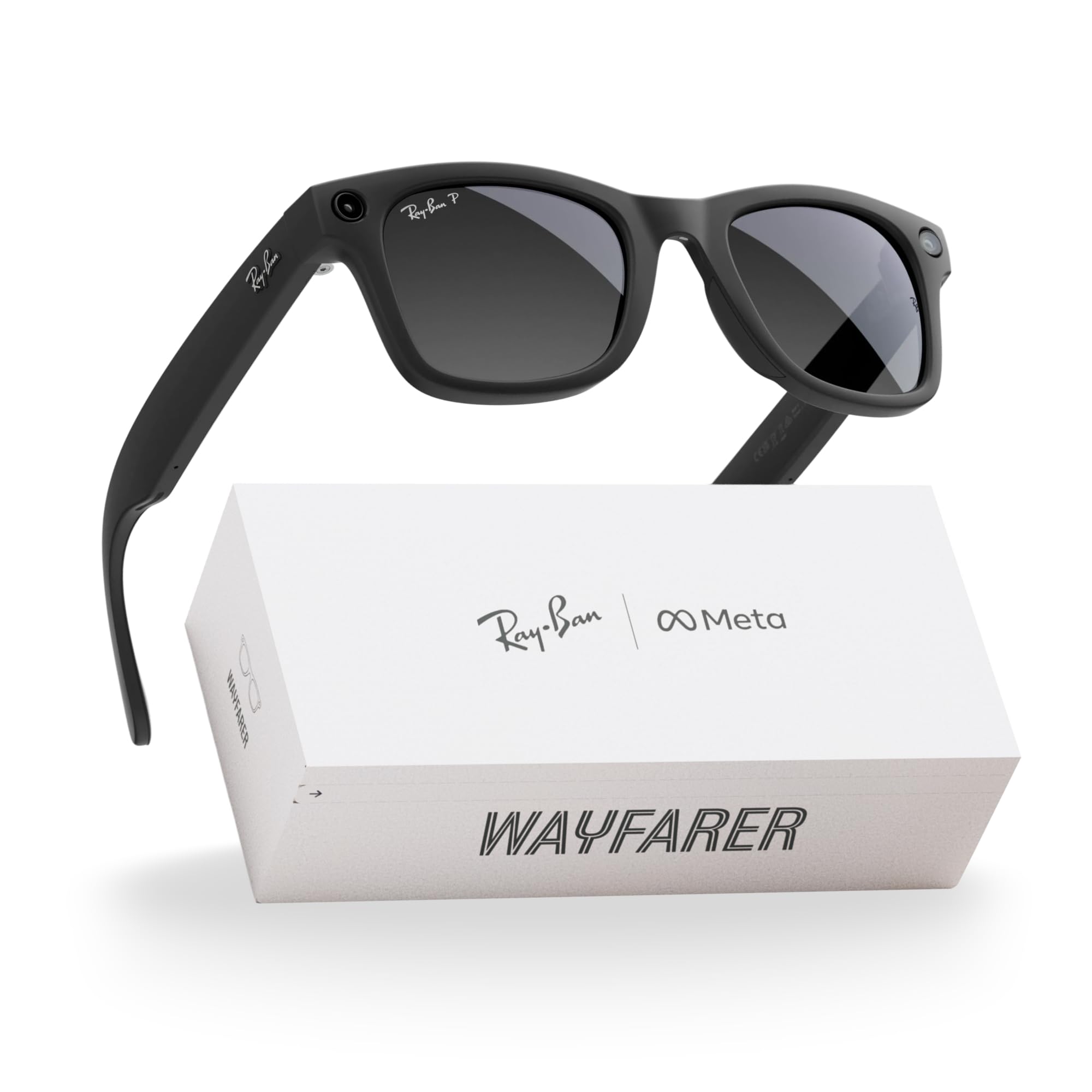 Smart Wayfarer Style Glasses Camera Audio Frame