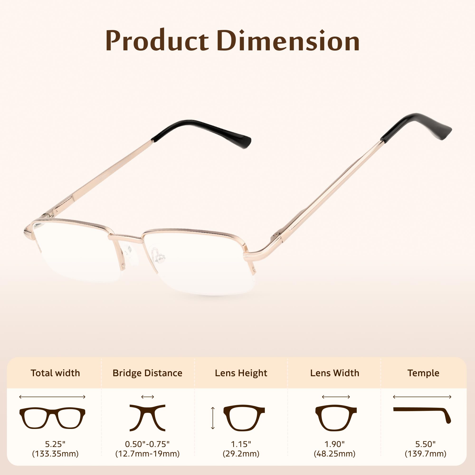 Minimal Reading Glasses Set +1.00–4.00 Unisex