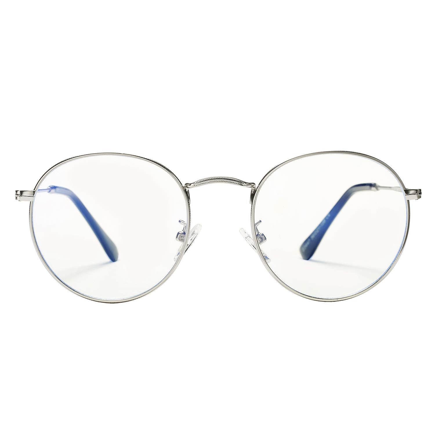 Classic Round Metal Glasses Clear Lens Unisex Frame