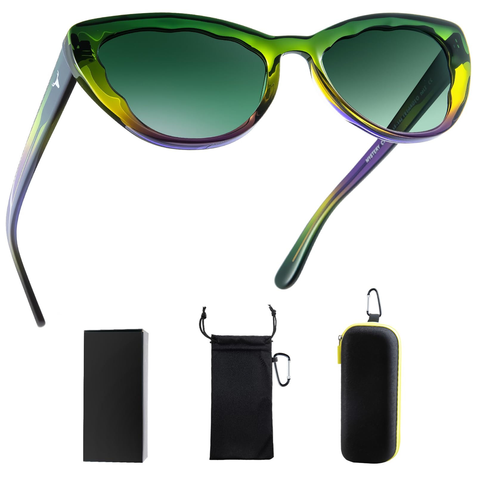 Retro Cat Eye Sunglasses Gradient Frame UV400 Protection