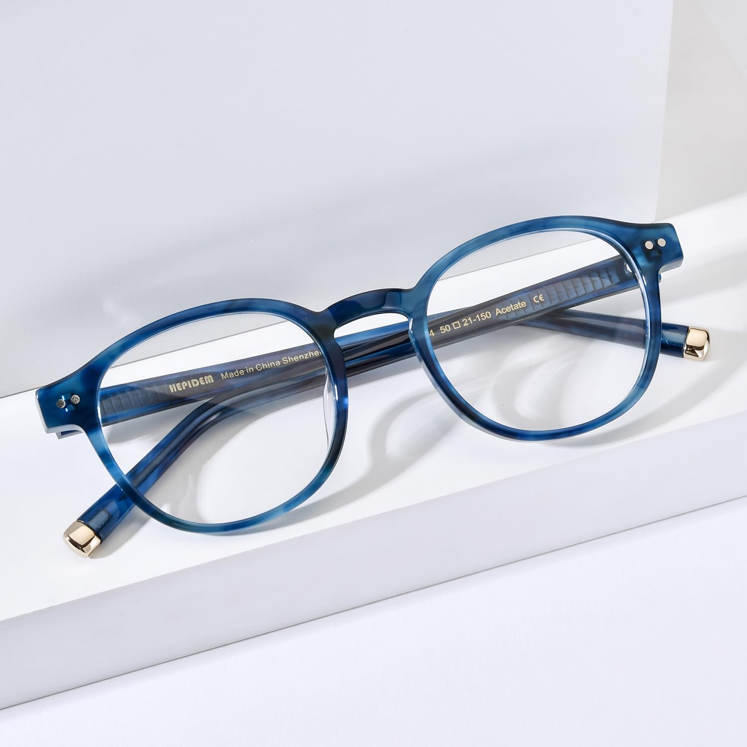 Classic Round Acetate Glasses Frame Vintage Unisex