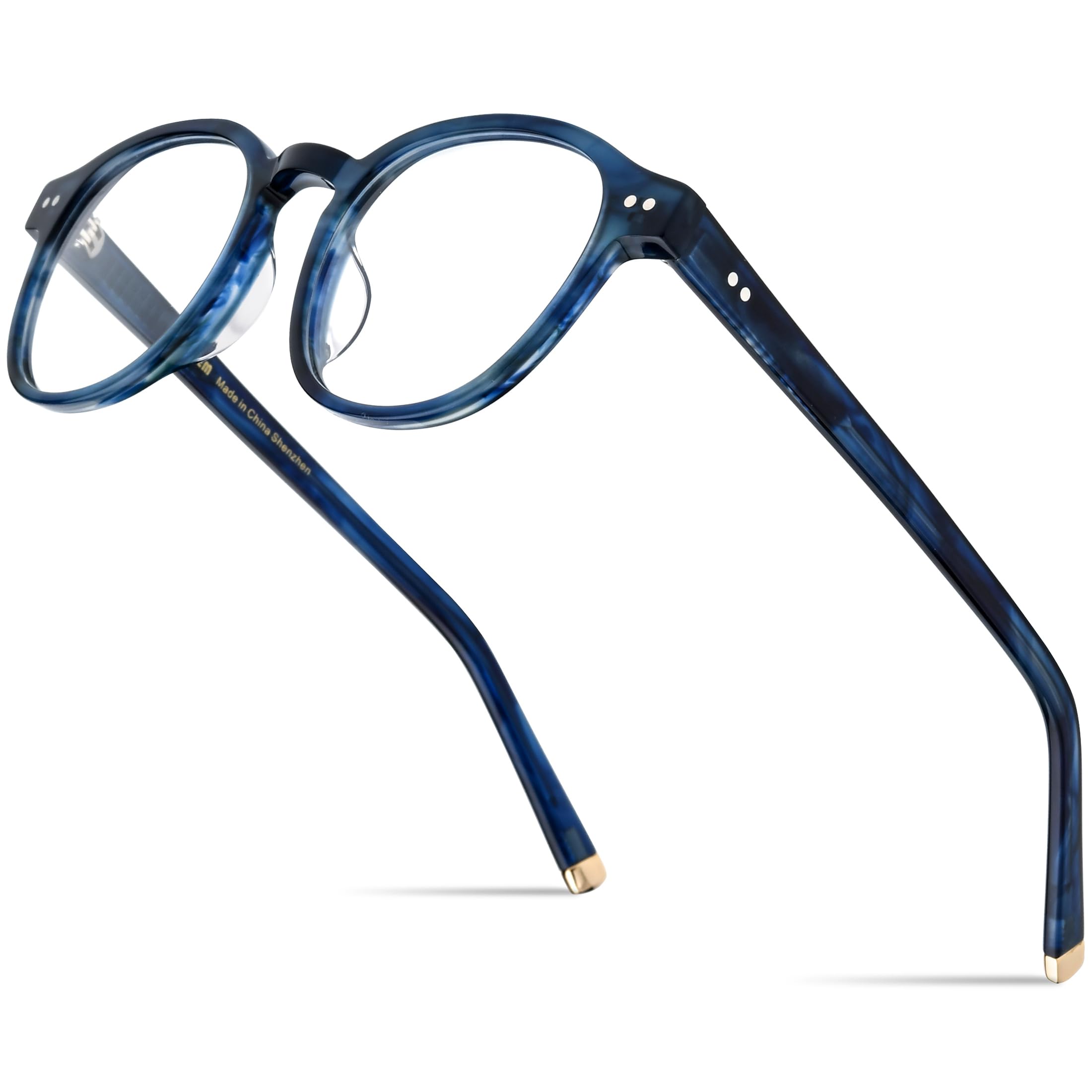 Classic Round Acetate Glasses Frame Vintage Unisex