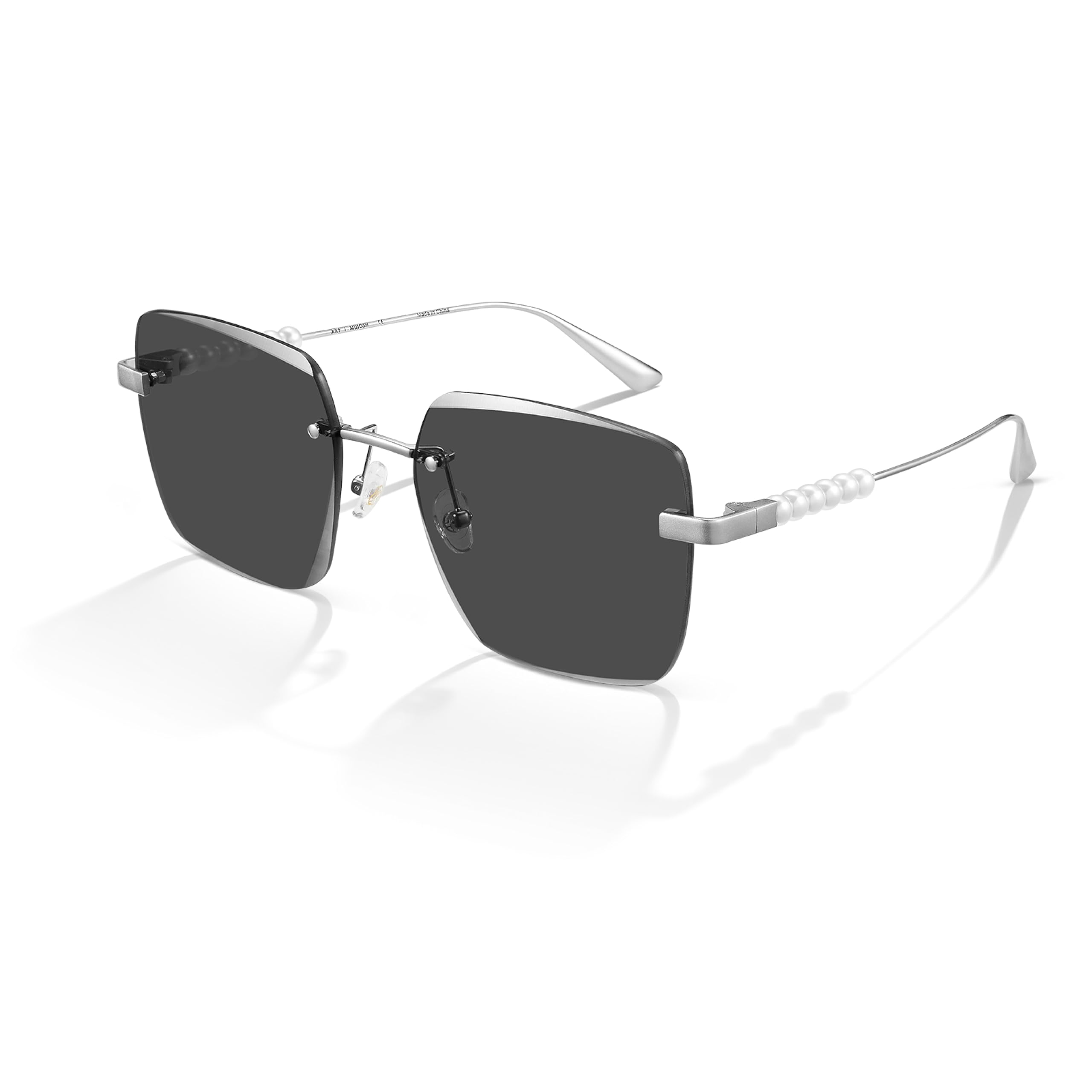 Oversized Square Sunglasses Retro Flat Lens UV Protection