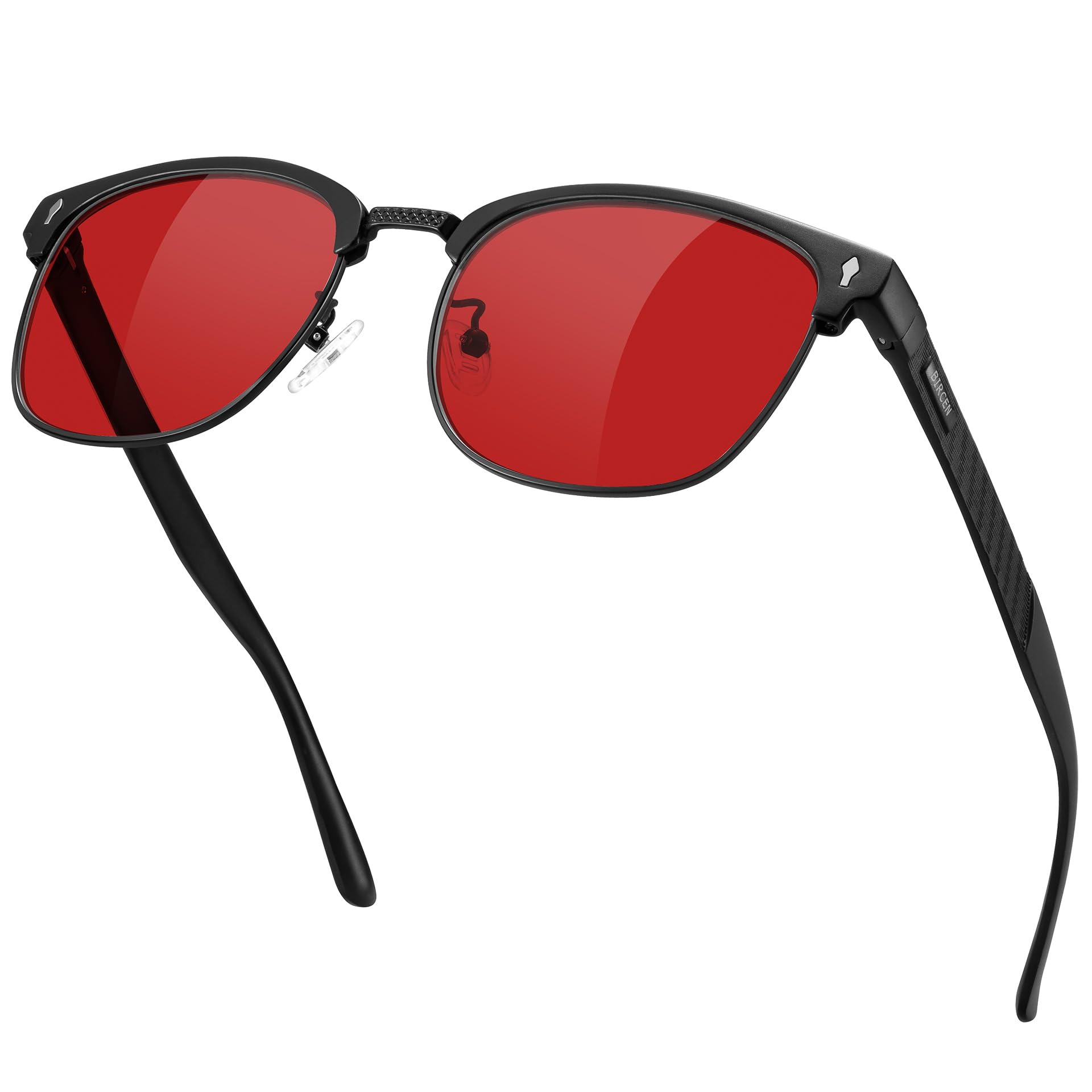 Blue Light Blocking Glasses Al-Mg Metal Frame Clear Lens
