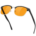 Blue Light Blocking Glasses Al-Mg Metal Frame Clear Lens